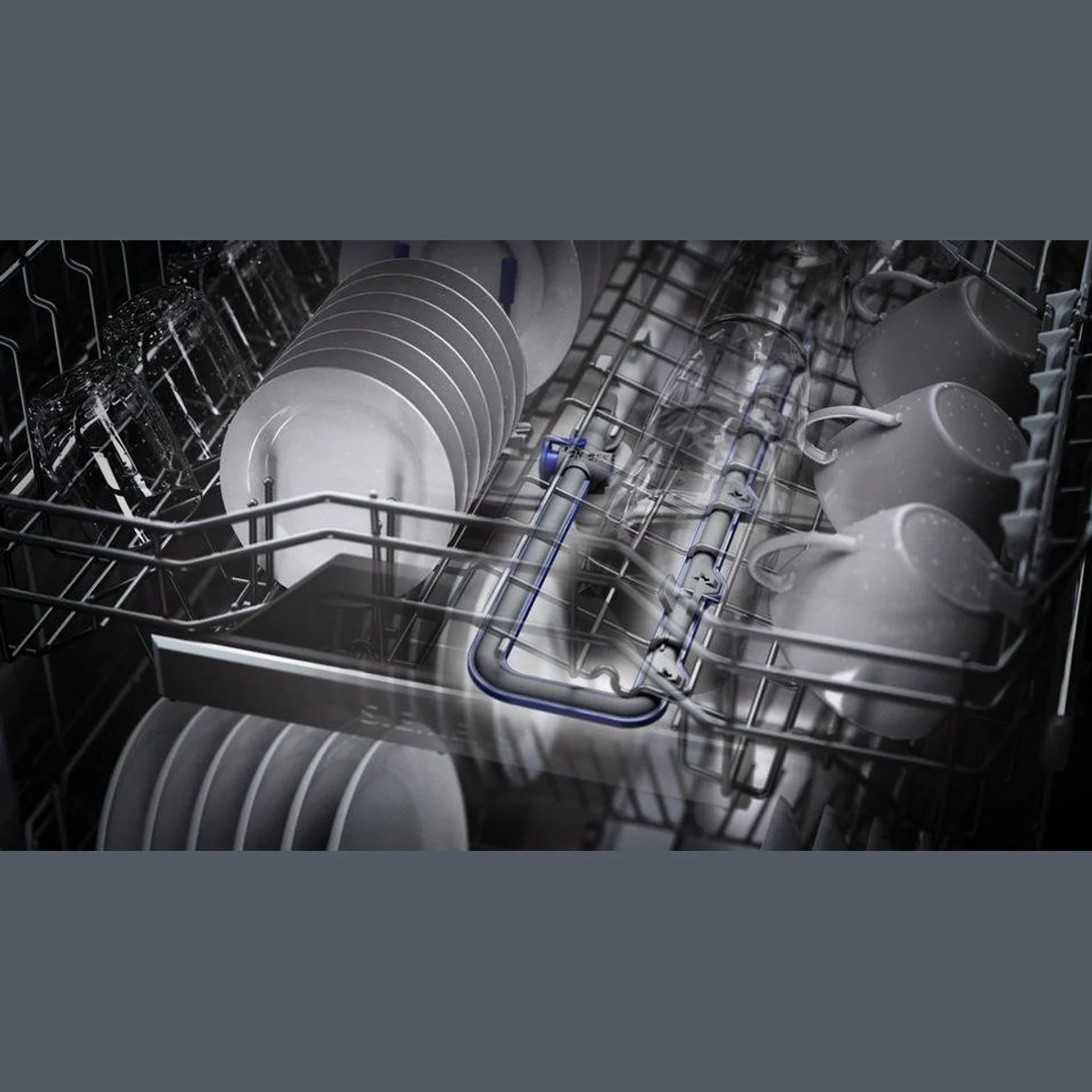 SIEMENS iQ500 SN45ZS07CE Unterbaugeschirrspüler, 14 Maßgedecke, Zeolith-Technologie, energieeffizient 5