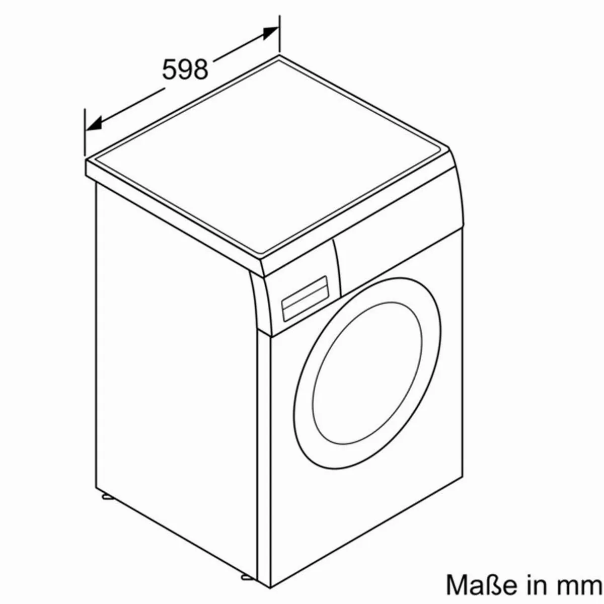 SIEMENS iQ500 WU14UTS8 Waschmaschine, 9 kg, 1400 U/min, unterbaufähig 5