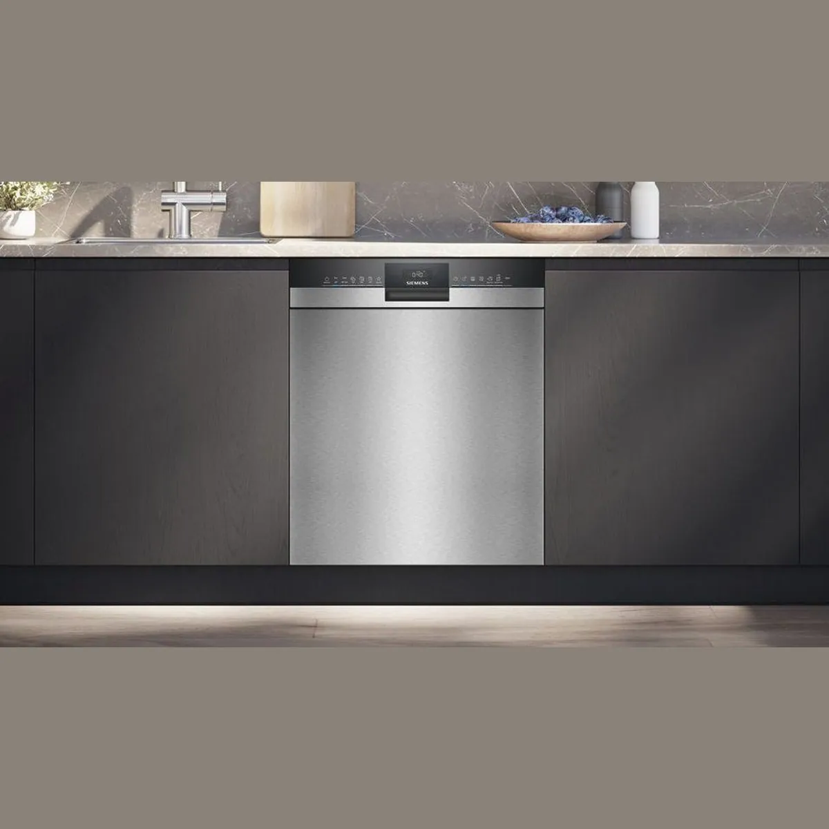 SIEMENS Unterbaugeschirrspüler iQ300 SN43ES28AE, 13 Maßgedecke, flexible Körbe, varioSpeed 2