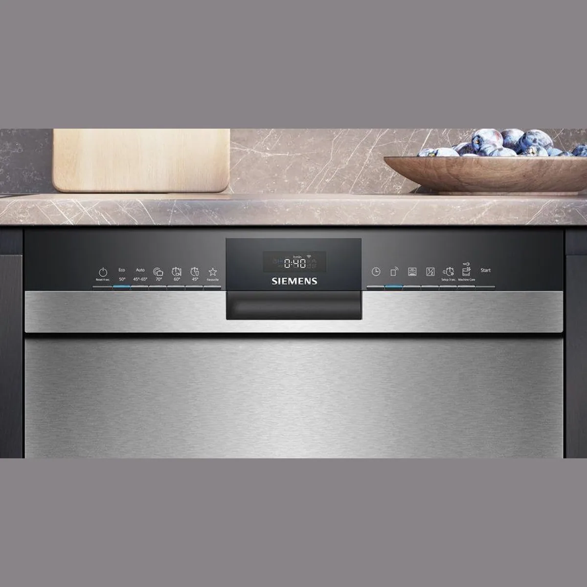 SIEMENS Unterbaugeschirrspüler iQ300 SN43ES28AE, 13 Maßgedecke, flexible Körbe, varioSpeed 3