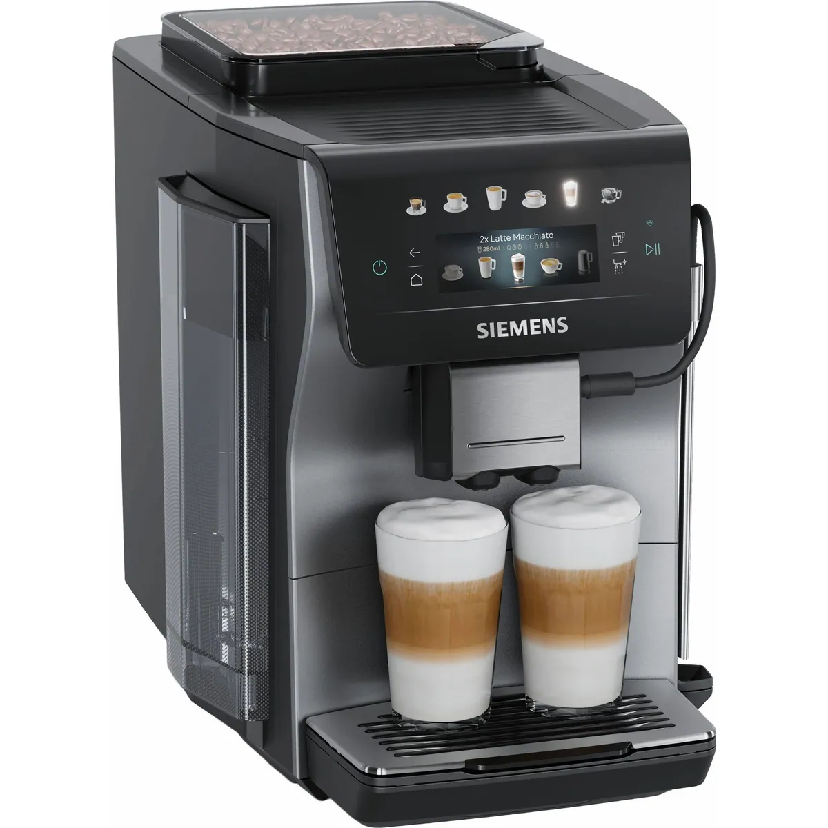 SIEMENS EQ600 TP603E07 Kaffeevollautomat, 6 Getränke, XL-Getränke bis 480ml