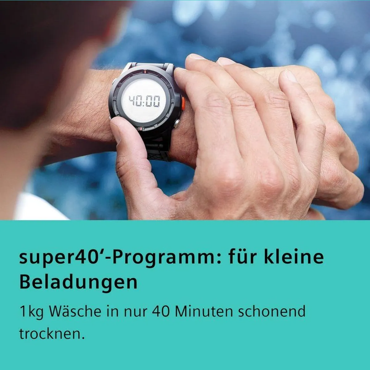 SIEMENS Wärmepumpentrockner iQ500 WQ33G2D01, einfache Reinigung, Outdoor-Programm 3