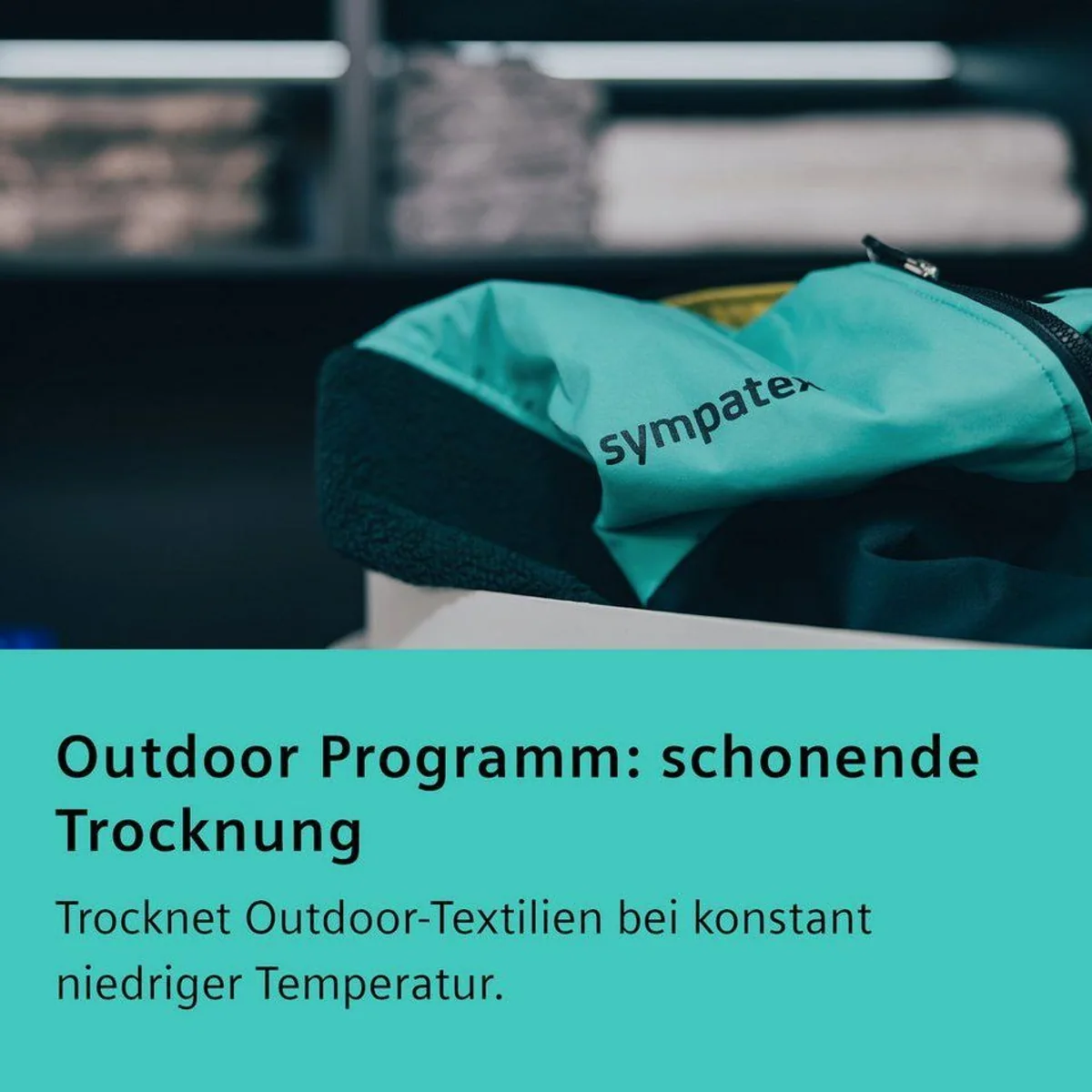 SIEMENS Wärmepumpentrockner iQ500 WQ33G2D01, einfache Reinigung, Outdoor-Programm 5