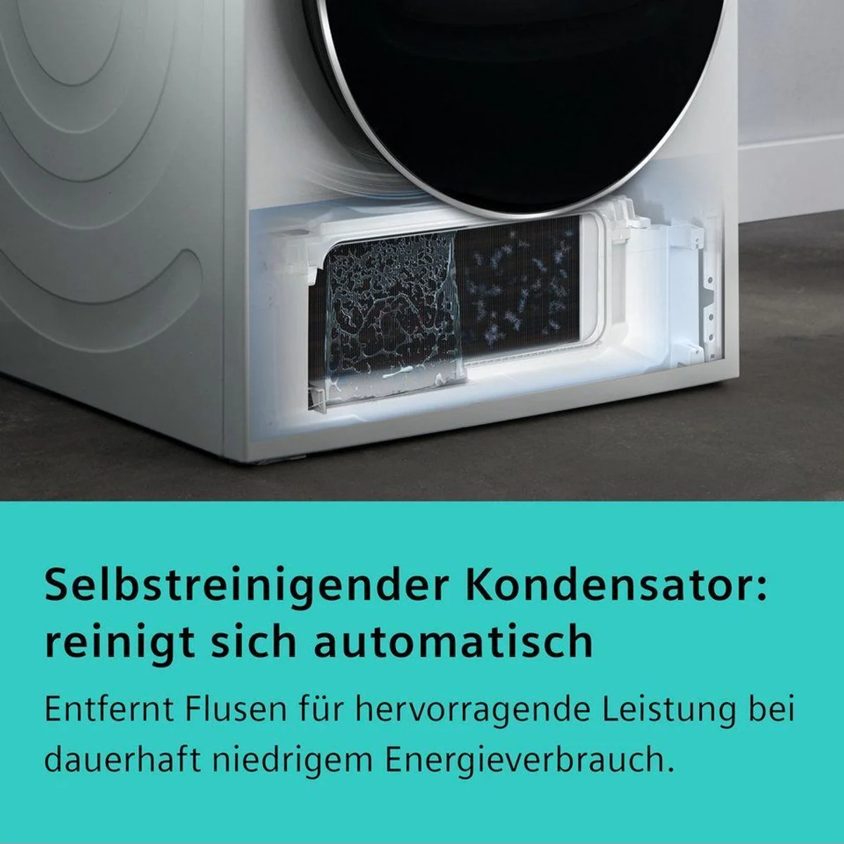 SIEMENS Wärmepumpentrockner iQ700 WR47B2C40, Energieeffizienz A+++, schnelle Trocknungszeiten 2