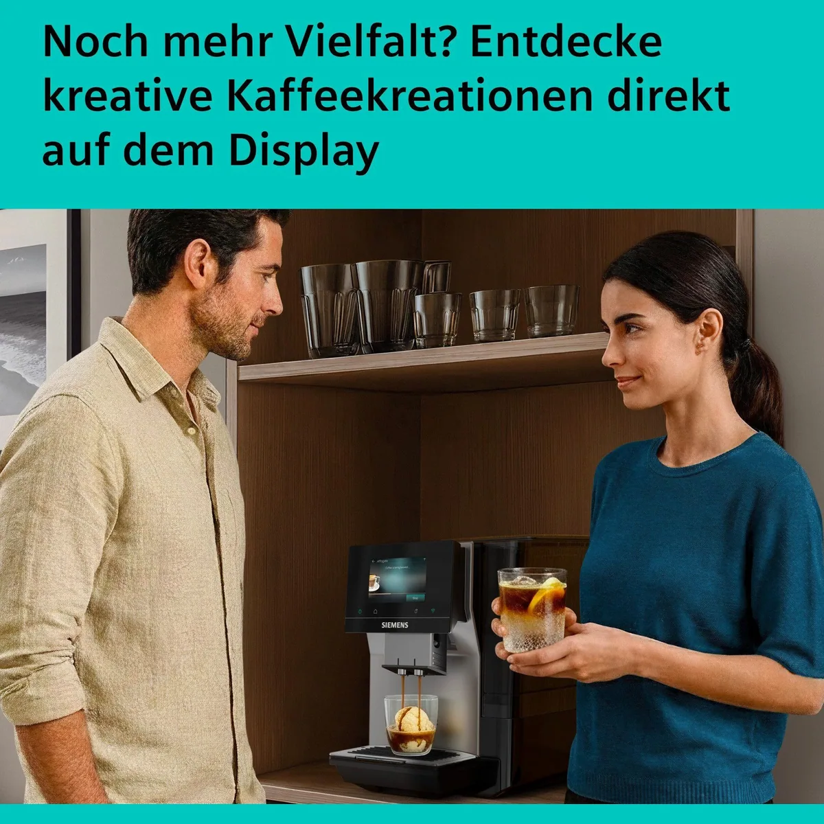 SIEMENS EQ700 TP725ET7 Kaffeevollautomat, 41 Kaffeespezialitäten, intuitives Touch-Display, individuelle Einstellungen 3