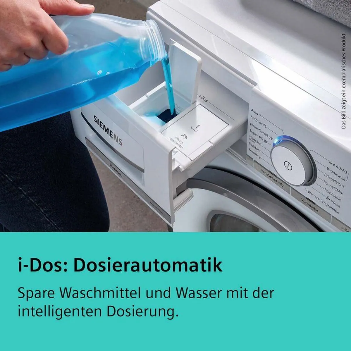 SIEMENS iQ700 WG56B2A42 Waschmaschine, 10 kg, 1600 U/min, Home Connect & i-Dos 3