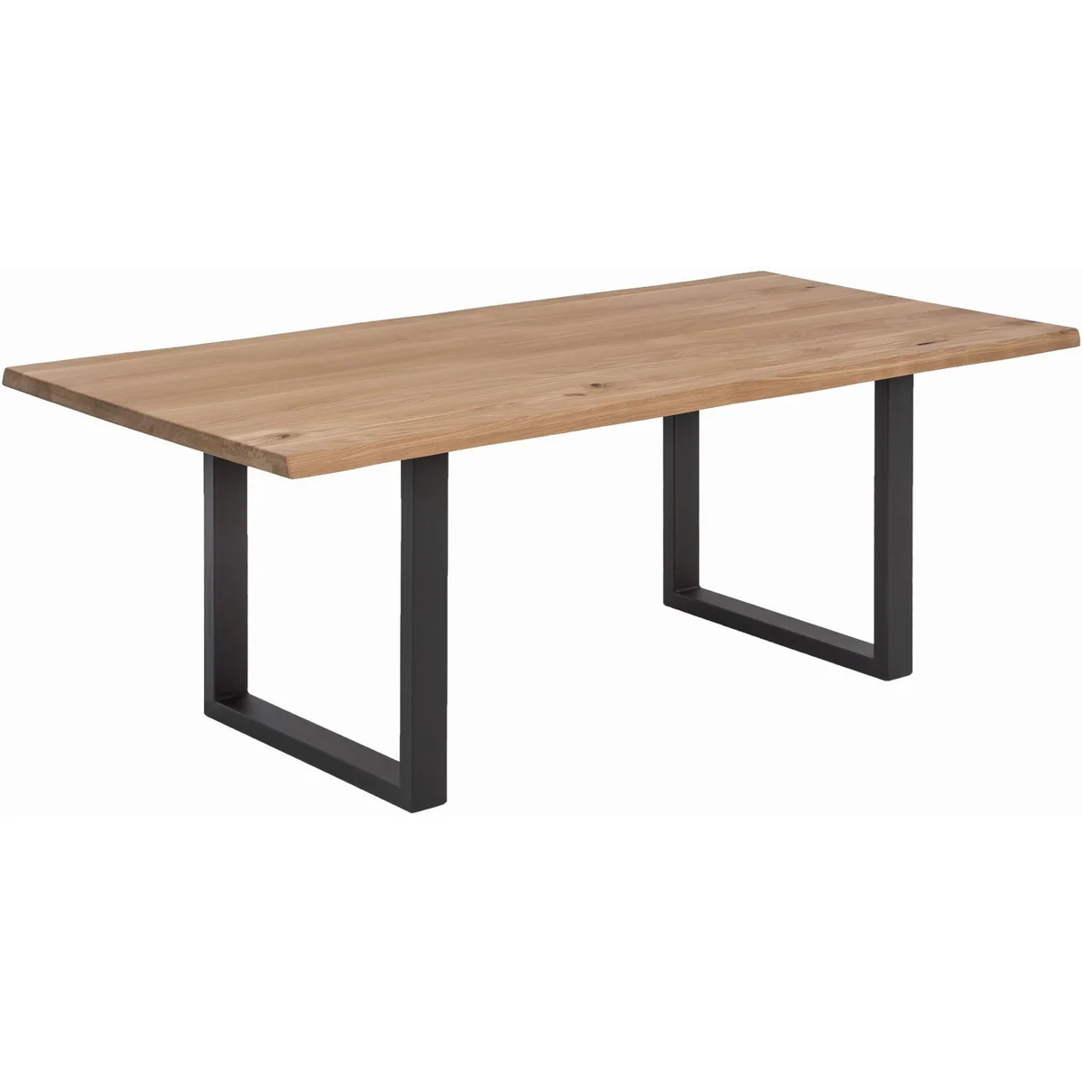 SIT Esstisch Riad Wildeiche, moderne Baumkante & U-Form Gestell 2