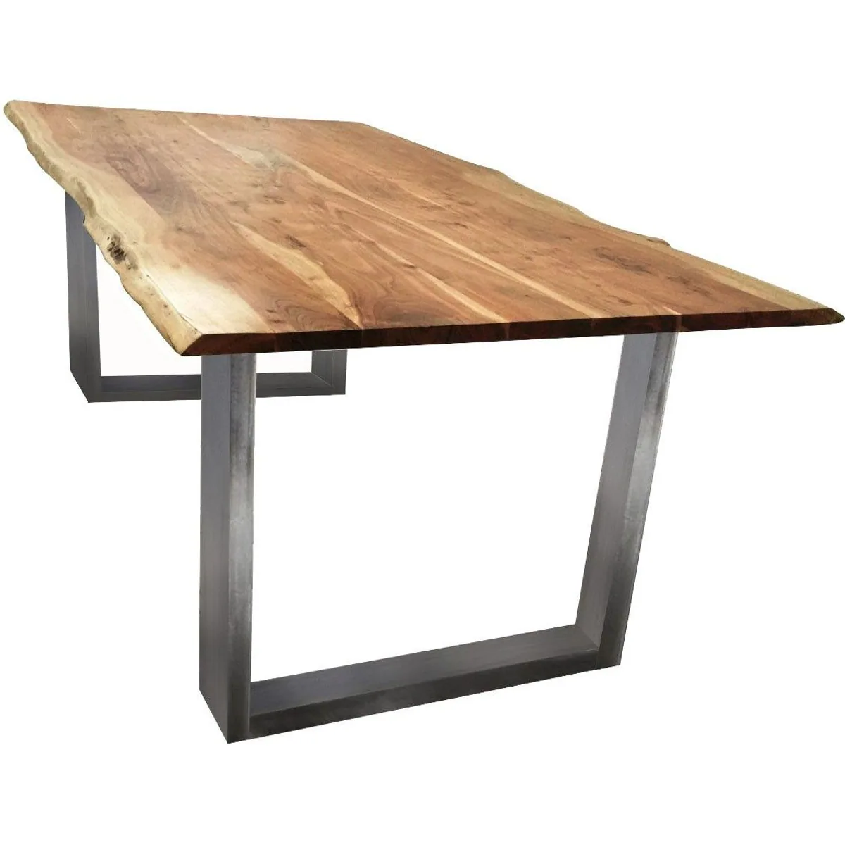 SIT Esstisch Sydney Wildeiche, rustikale Baumkante & elegantes Kufengestell 4