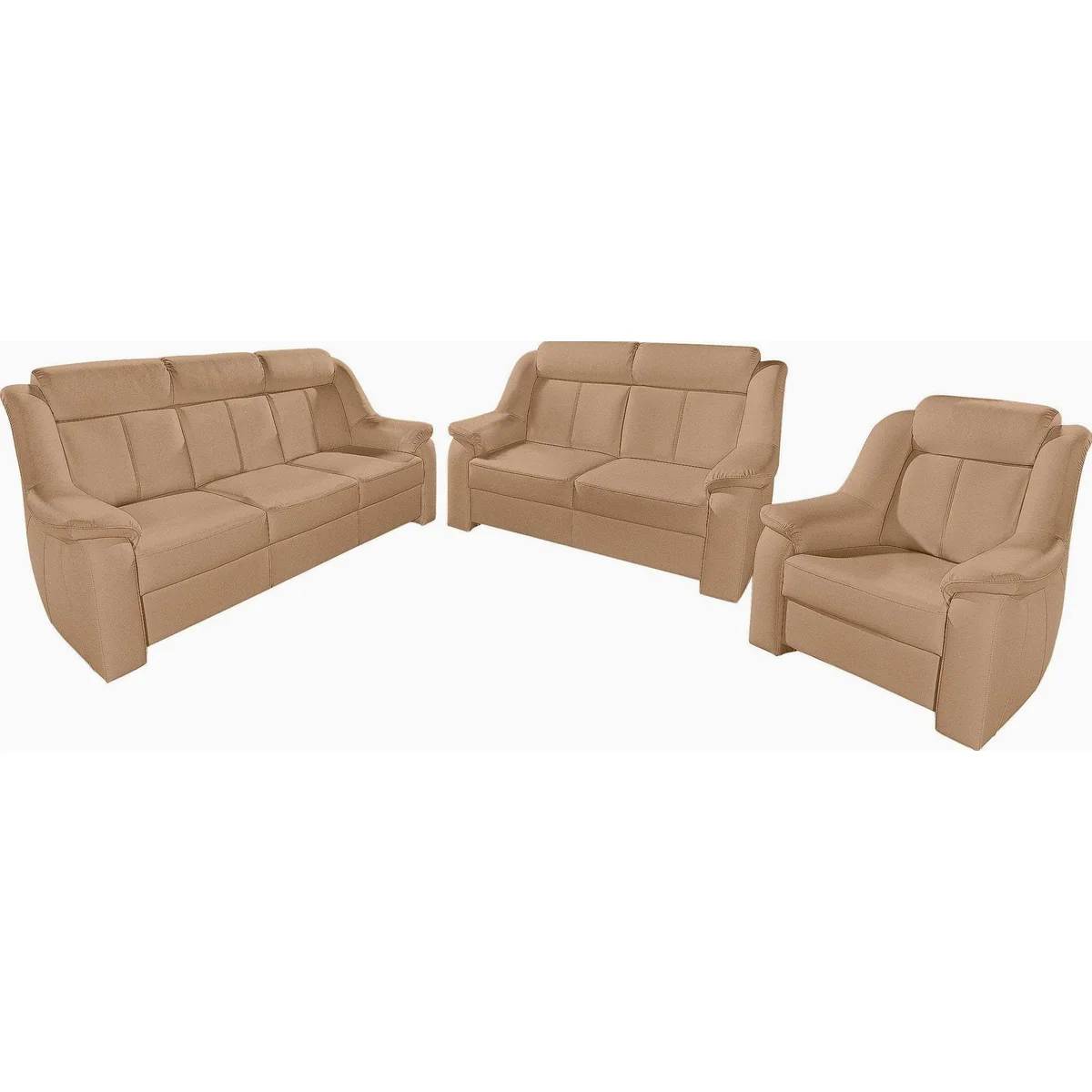sit&more Polstergarnitur Basel, 3-Sitzer, 2-Sitzer und Sessel, individueller Komfort 2