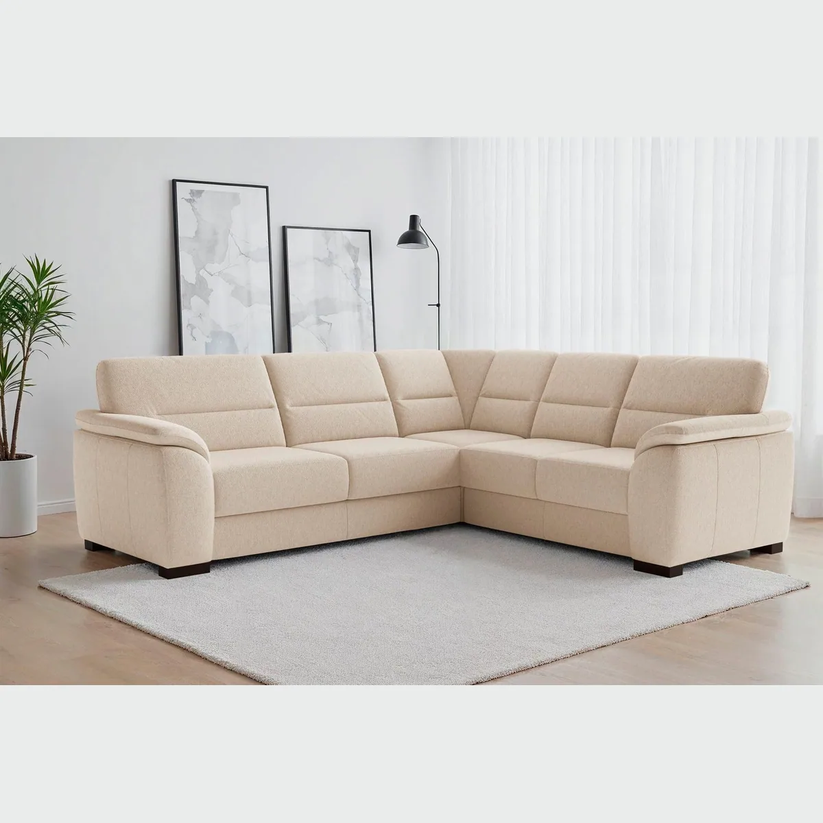 sit&more Ecksofa Montego L-Form, hoher Komfort, große Stoffauswahl, optional mit Schlaffunktion 2