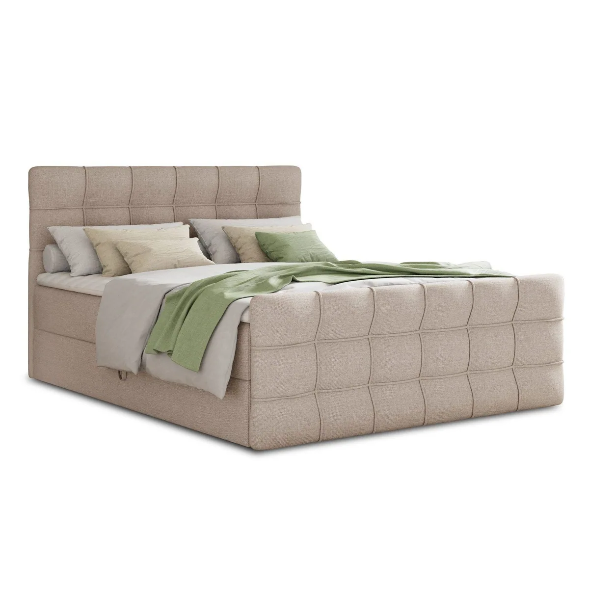 Sofnet Boxbett Best Lux, zwei Bettkästen, Bonell-Matratze, Topper — vielseitig und komfortabel 2
