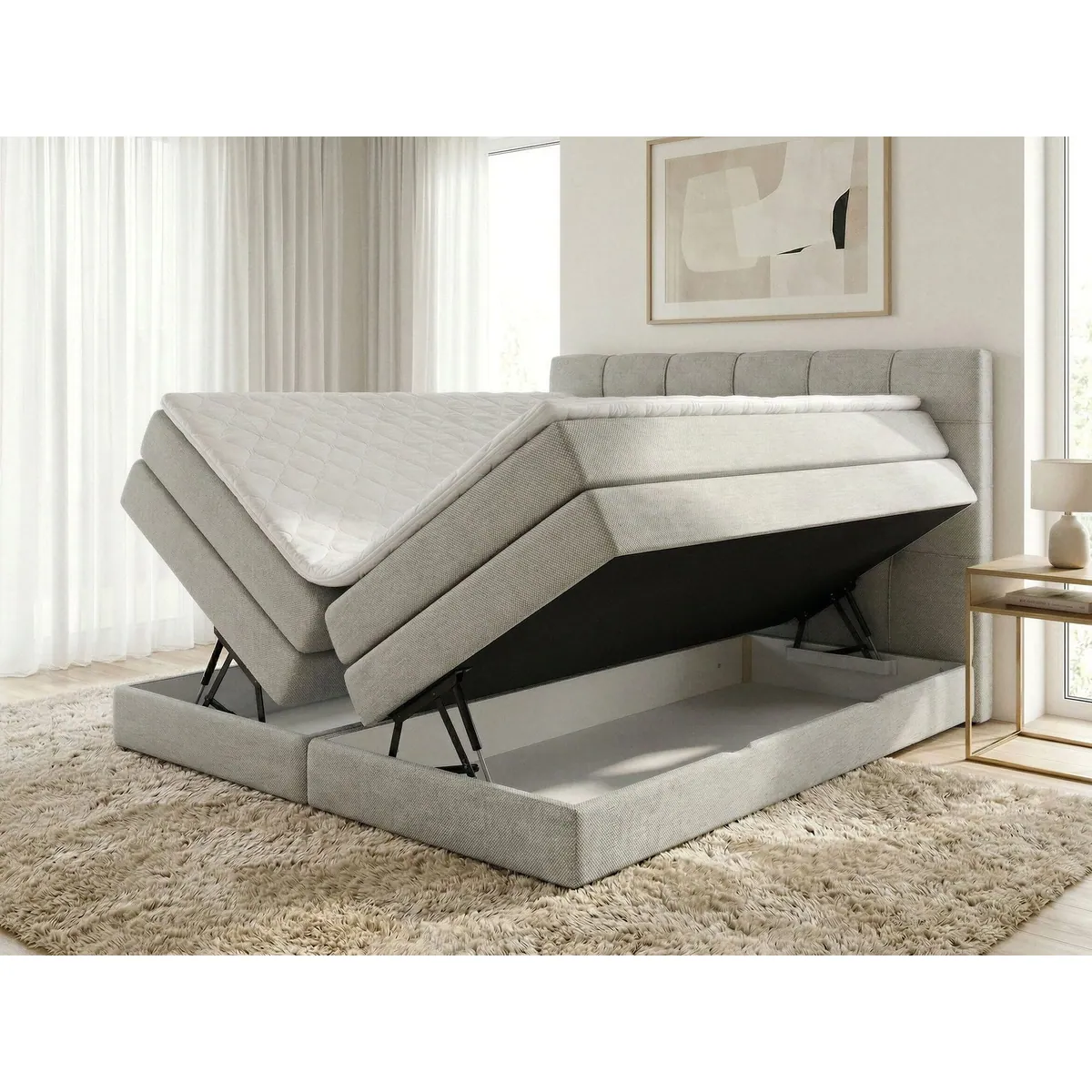 Sofnet Boxspringbett Best XL, mit Stauraumbettkästen und Taschenfederkernmatratze 3