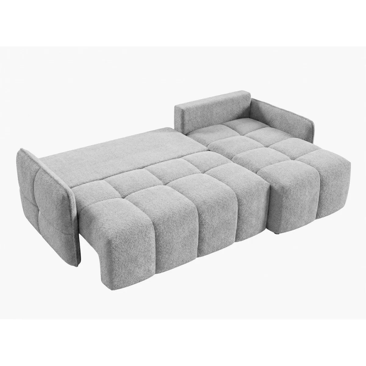 Sofnet Ecksofa Nubo, Schlaffunktion, L-Form, Bouclé-Design 3