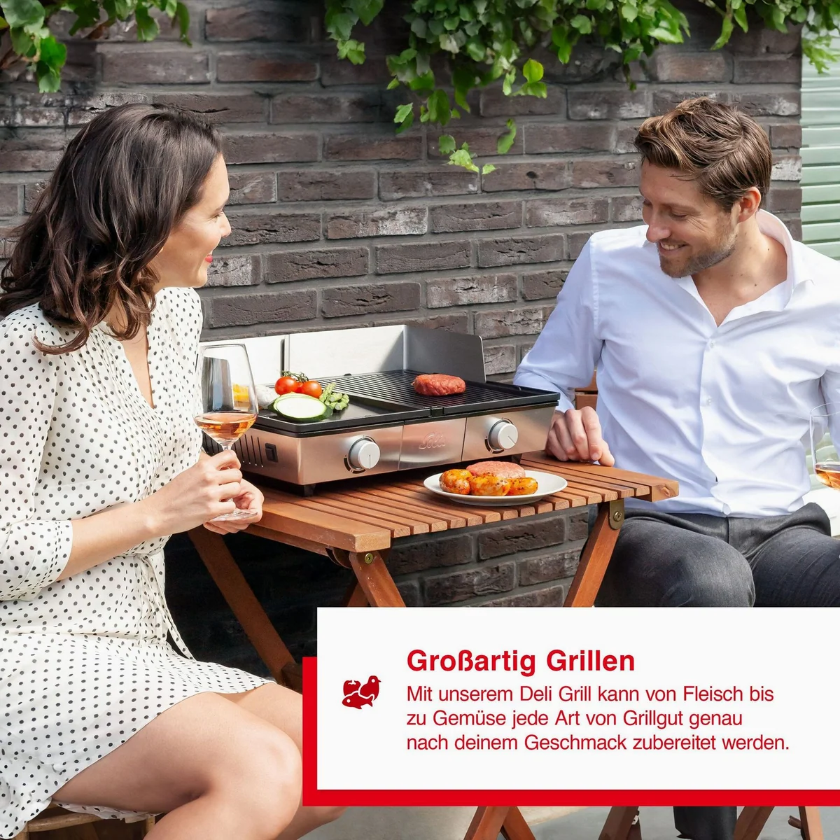 SOLIS OF SWITZERLAND Tischgrill Deli Grill, 2200 W, abnehmbare Grillplatten, optimale Wärmeübertragung 3
