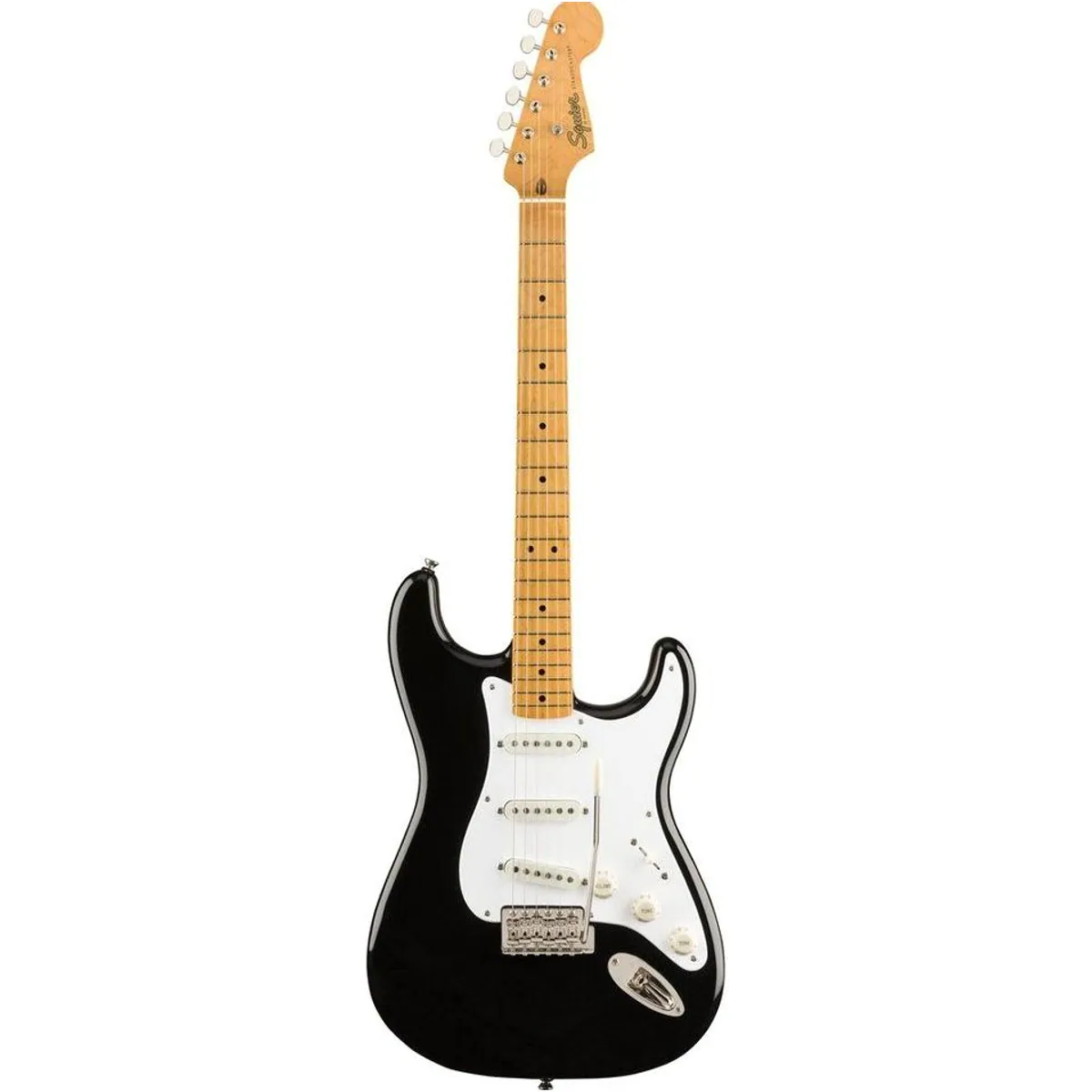 Squier Classic Vibe '50s Stratocaster MN Black, Vintage-Style, Alnico-Pickups