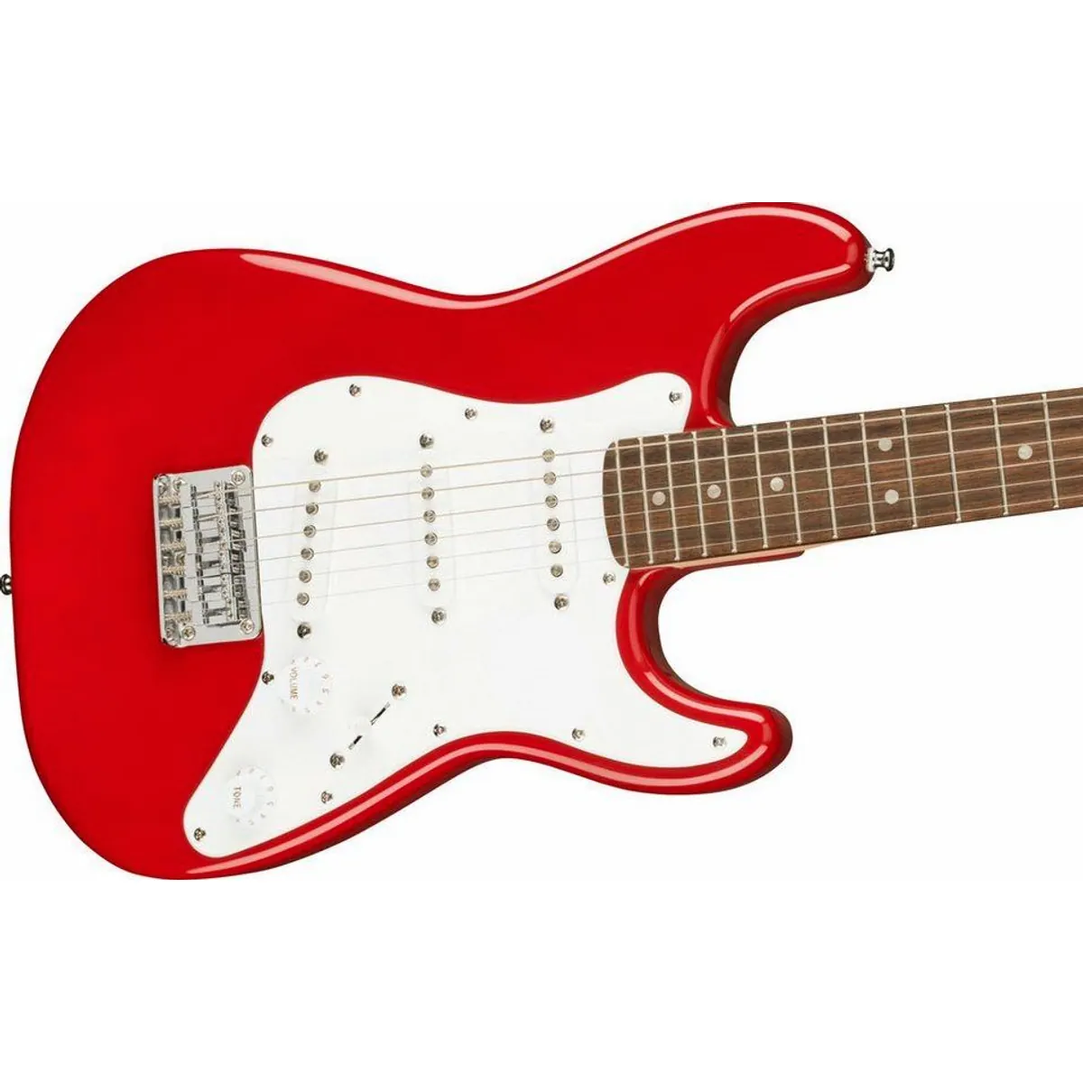 Squier Mini Stratocaster Dakota Red, kompakte E-Gitarre mit vielseitigem Sound 5
