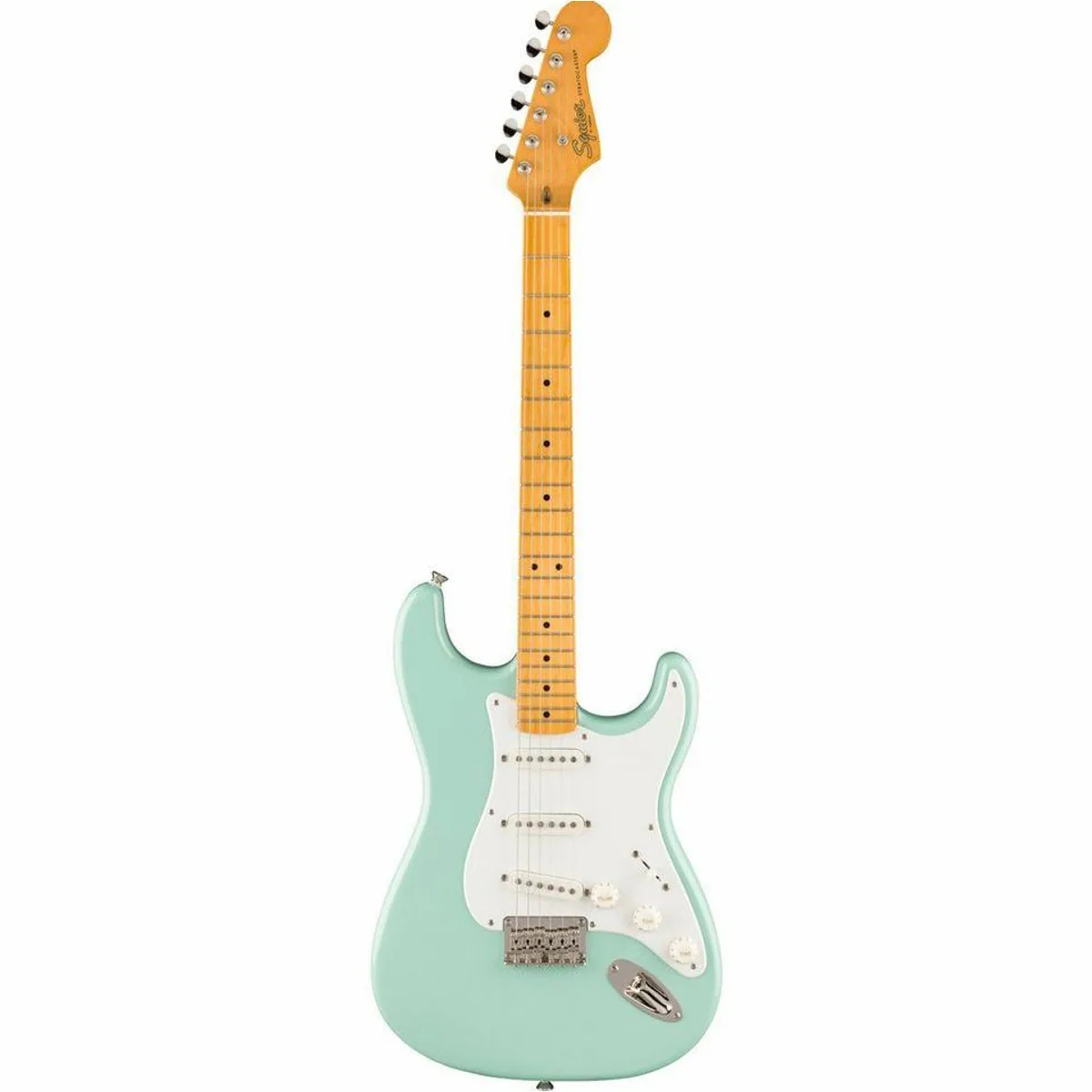 Squier Classic Vibe 50s Stratocaster HT MN Surf Green, klassisches Design, hervorragender Klang, robustes Handling