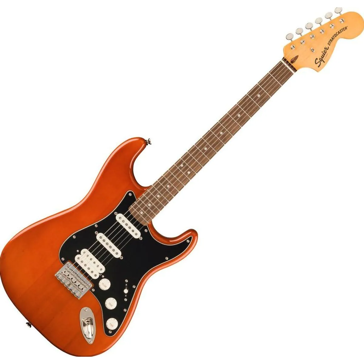 Squier Classic Vibe '70s Stratocaster HT HSS Mocha, vielseitige HSS-Pickups, Hardtail-Konstruktion