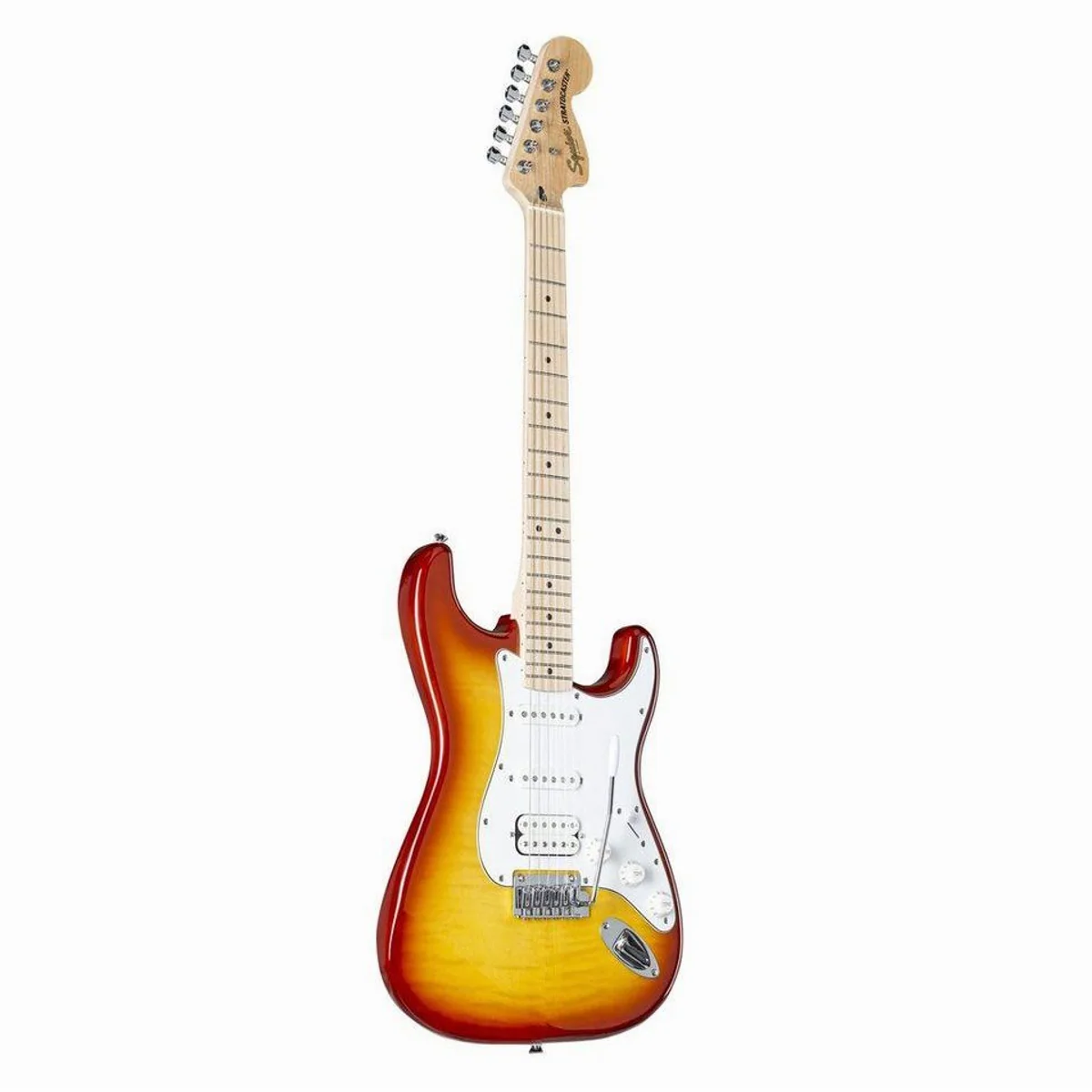 Squier Affinity Stratocaster FMT HSS MN Sienna Sunburst, vielseitige E-Gitarre mit großartigem Klang