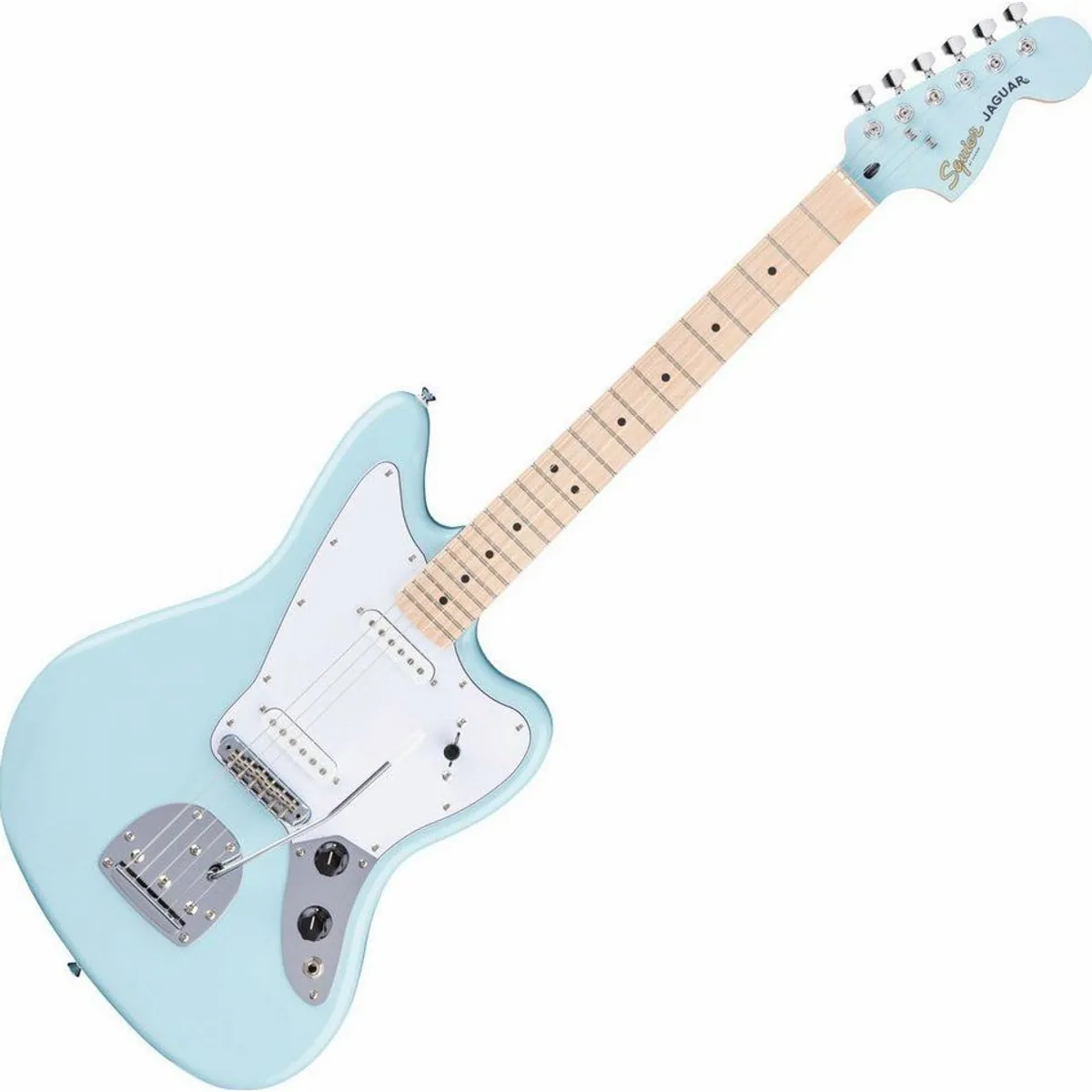 Squier Affinity Jaguar E-Gitarre, vielseitiger Sound, komfortable Spielbarkeit