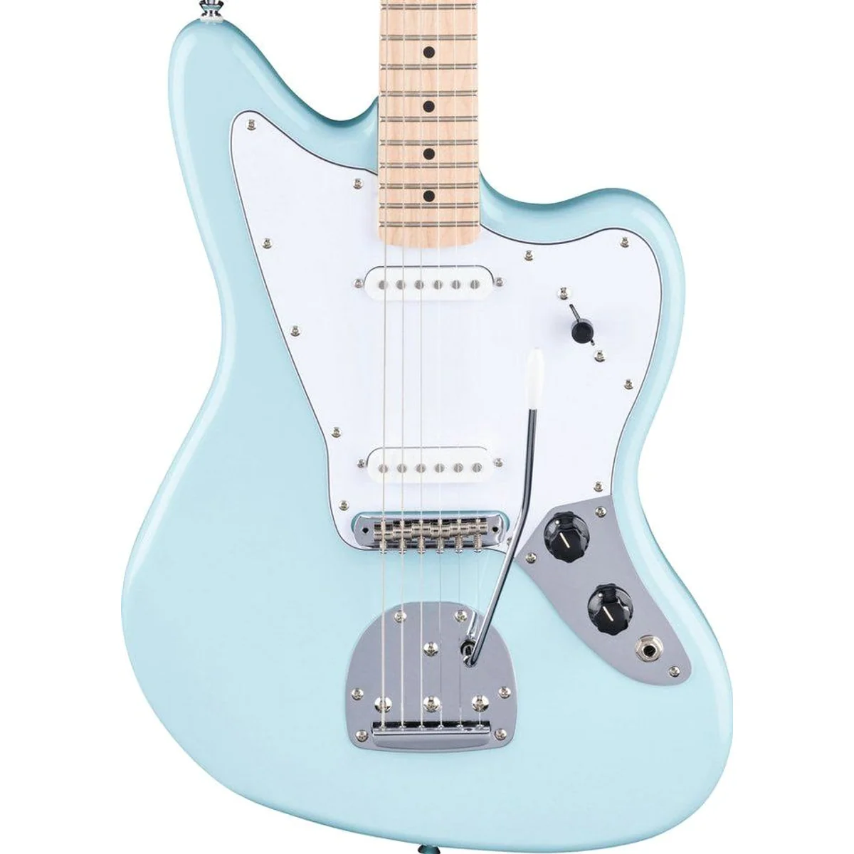 Squier Affinity Jaguar E-Gitarre, vielseitiger Sound, komfortable Spielbarkeit 4