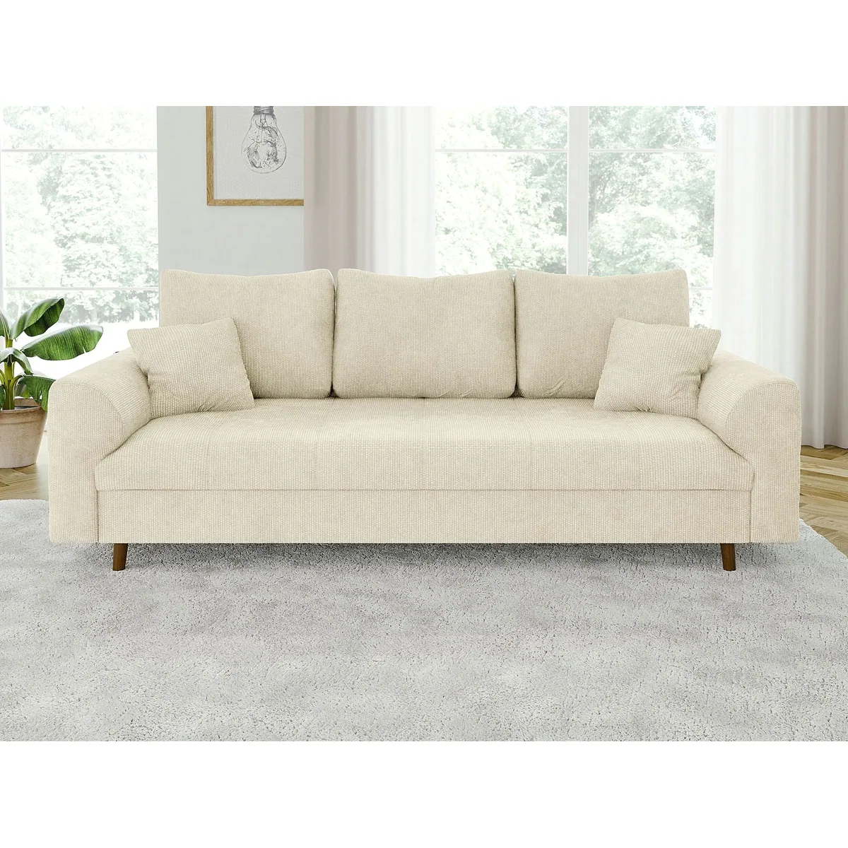 S-Style Möbel Polstergarnitur Kristian, skandinavisches Design, hochwertige Chenille-Stoffe 5