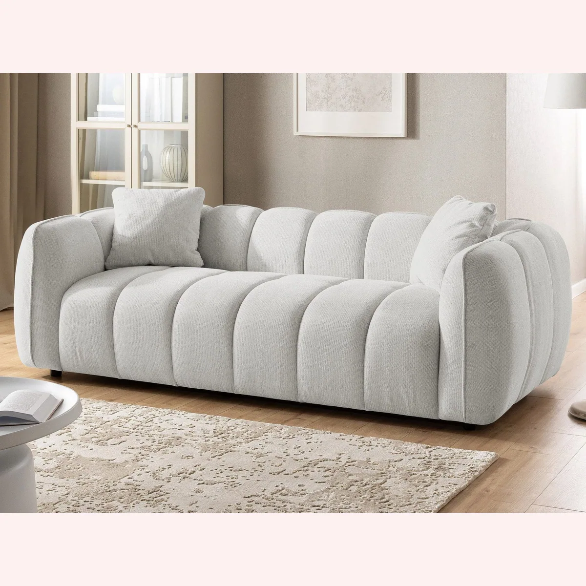 S-Style Möbel Polstergarnitur Nubira, modernes Design, Bubble-Optik, pflegeleichter Strukturstoff 2