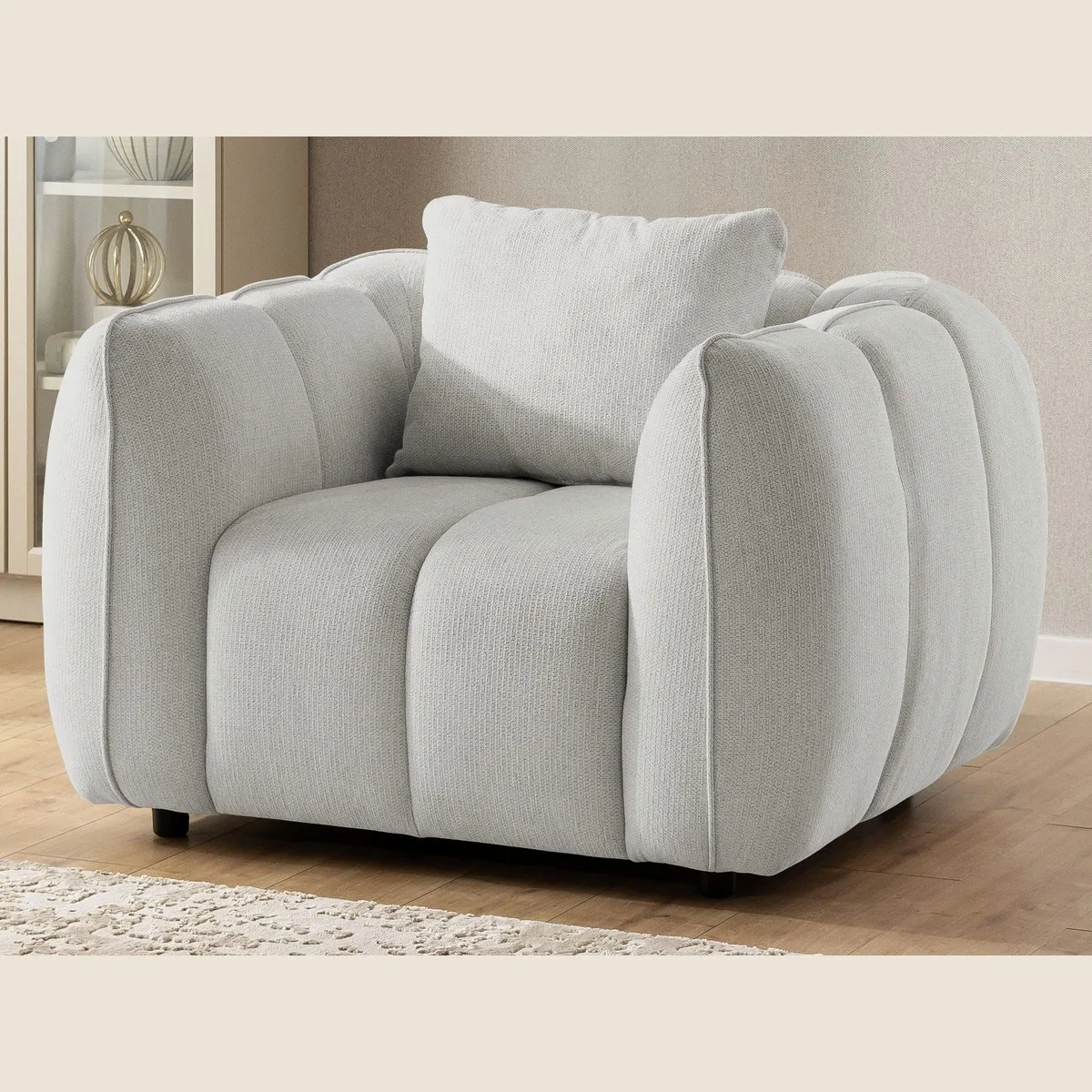 S-Style Möbel Polstergarnitur Nubira, modernes Design, Bubble-Optik, pflegeleichter Strukturstoff 4