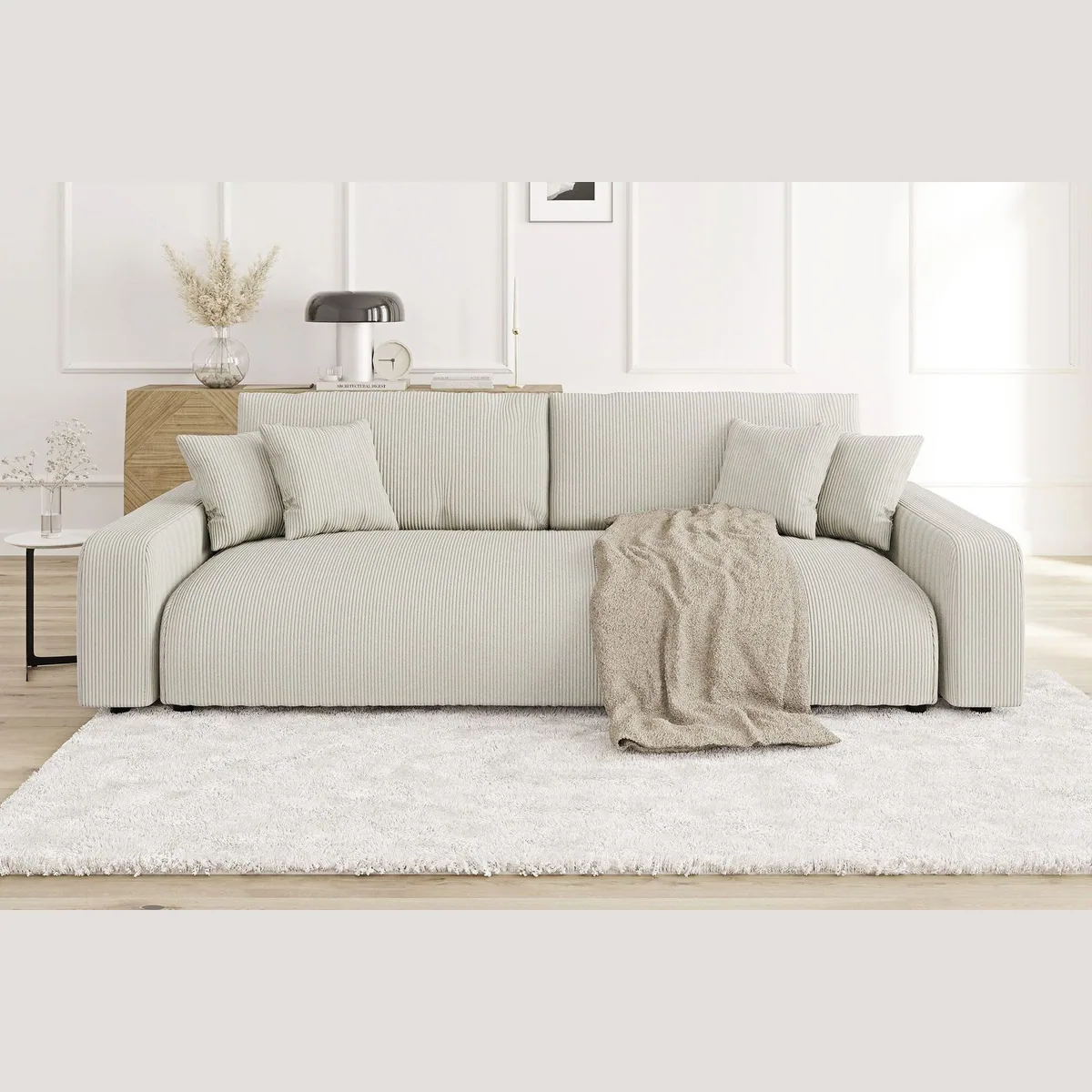 S-Style Möbel Schlafsofa Emma, mit Schlaffunktion und Bettkasten — weich, vielseitig, stilvoll 3