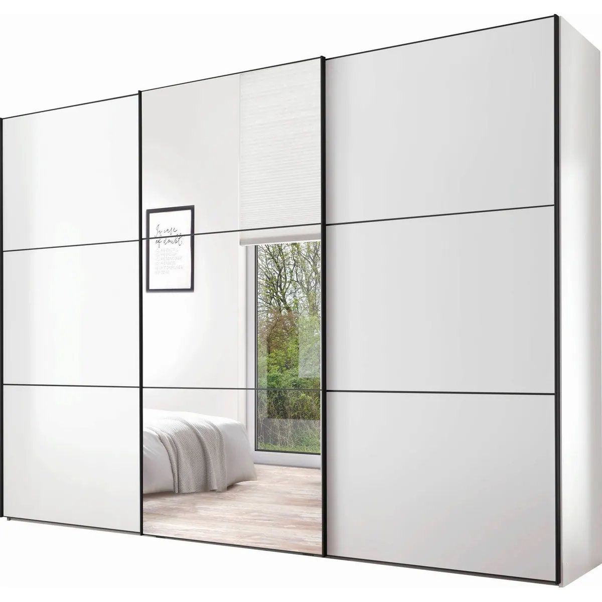 STAUD Schwebetürenschrank Includo, platzsparend, modern und flexibel