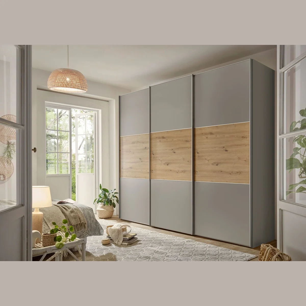 STAUD Schwebetürenschrank Includo, flexible Einlegeböden, Made in Germany