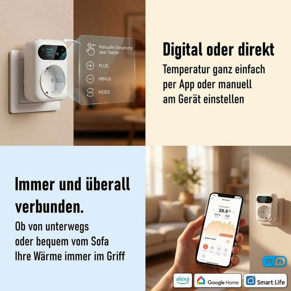 STEINFELD Heizsysteme Infrarotheizung Glas-Bild 1200 W, elegantes Design & gleichmäßige Wärme 5