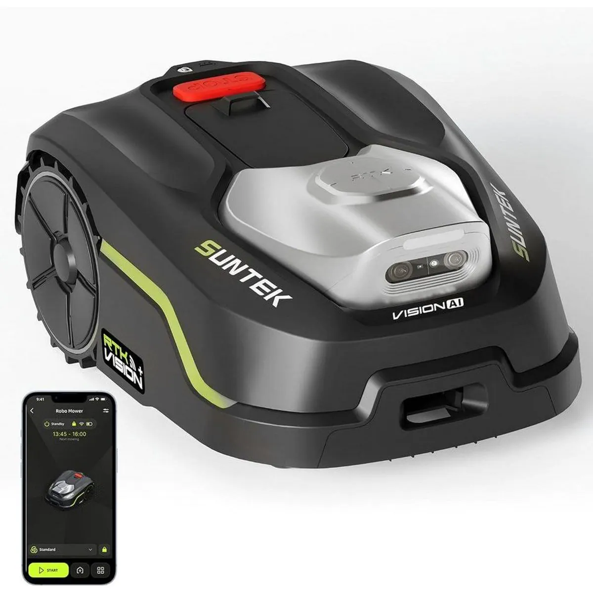 Suntek RTK+Vision+TOF LiDAR Mähroboter, kabellos, KI-Hindernisvermeidung, bis 500 m²
