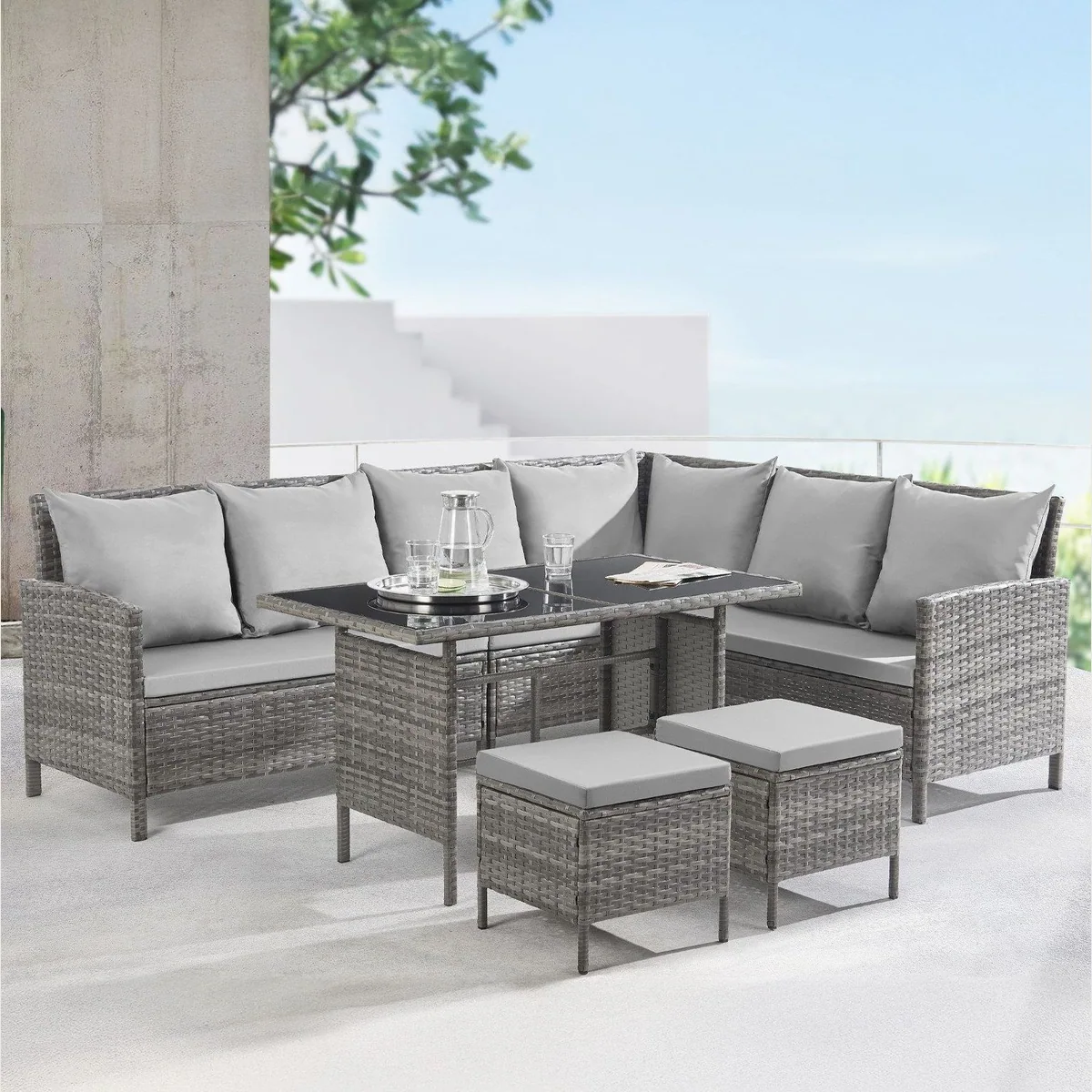 SVITA MADISON Gartenlounge-Set, 2-tlg., komfortabel und wetterfest 2