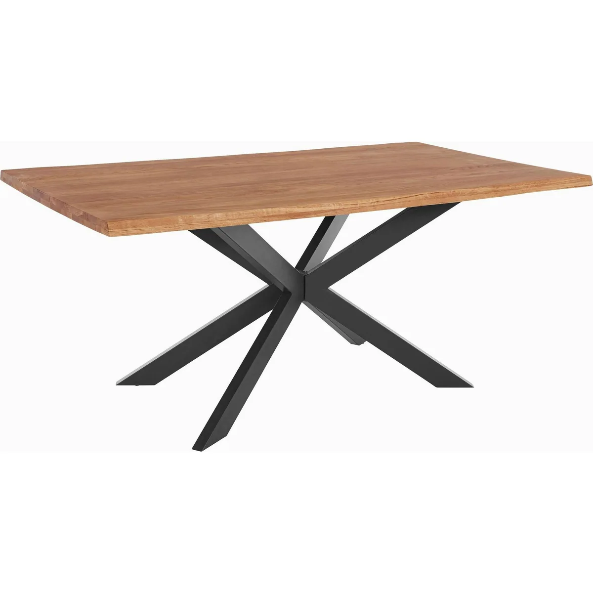 TaBoLe Möbel Nevio Esstisch, Wildeiche Massivholz, Metallgestell Spider 5