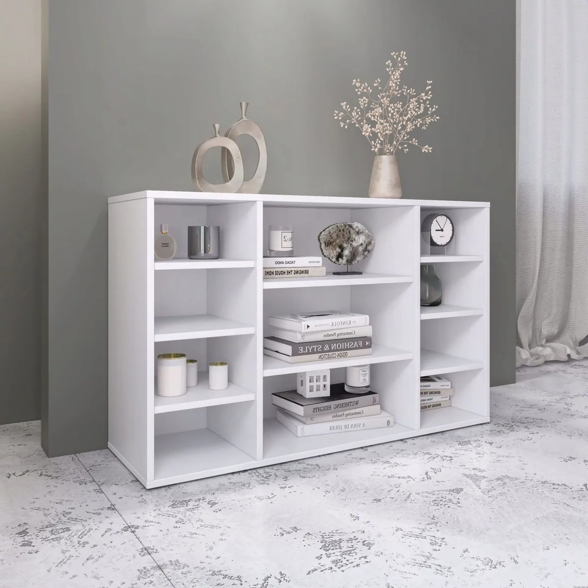 TARGET HOME Bücherregal Universalregal, elegantes Design, flexible Einlegeböden 2