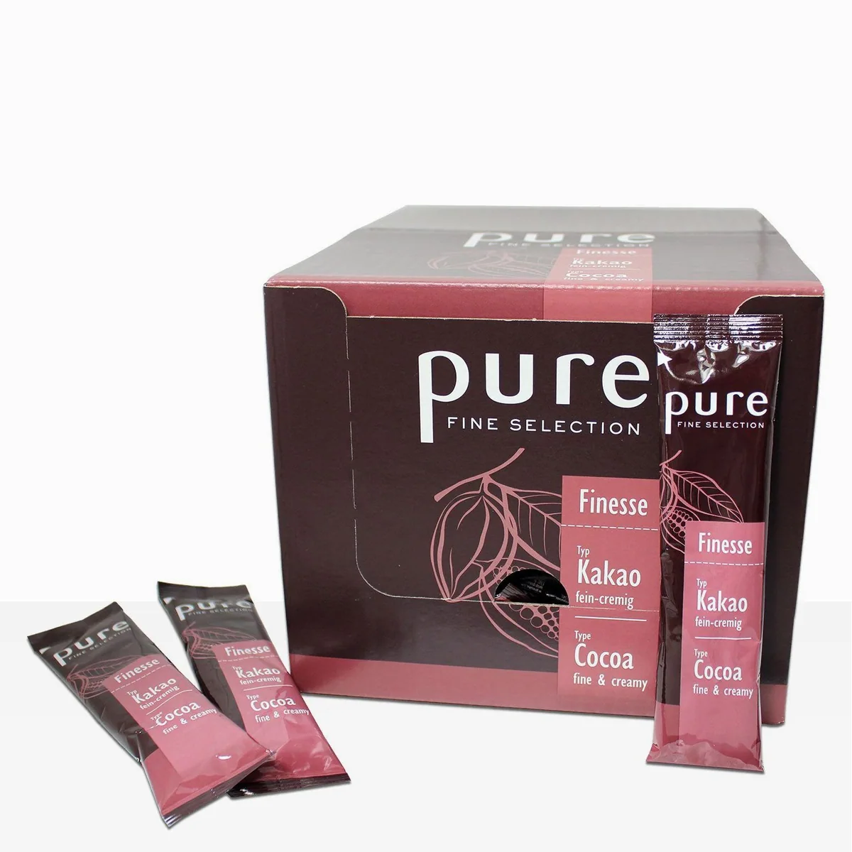 Tchibo Pure Fine Selection Finesse, cremiger Instant-Kakao — milder Geschmack, einfache Zubereitung, praktische Portionssticks