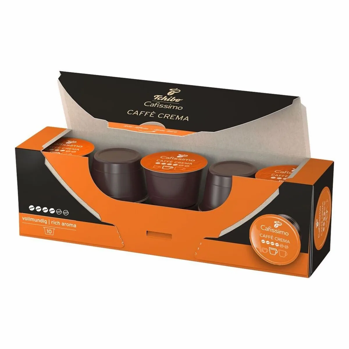 Tchibo Cafissimo Caffè Crema, vollmundiger Kaffeegenuss — 80 Kaffeekapseln