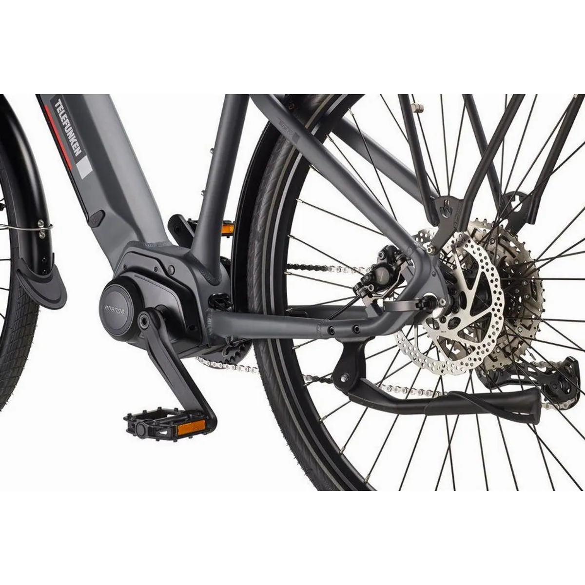 Telefunken SUV700 E-Bike, 250 W Mittelmotor, 10-Gang Kettenschaltung — ideal für Stadt & Freizeit 5