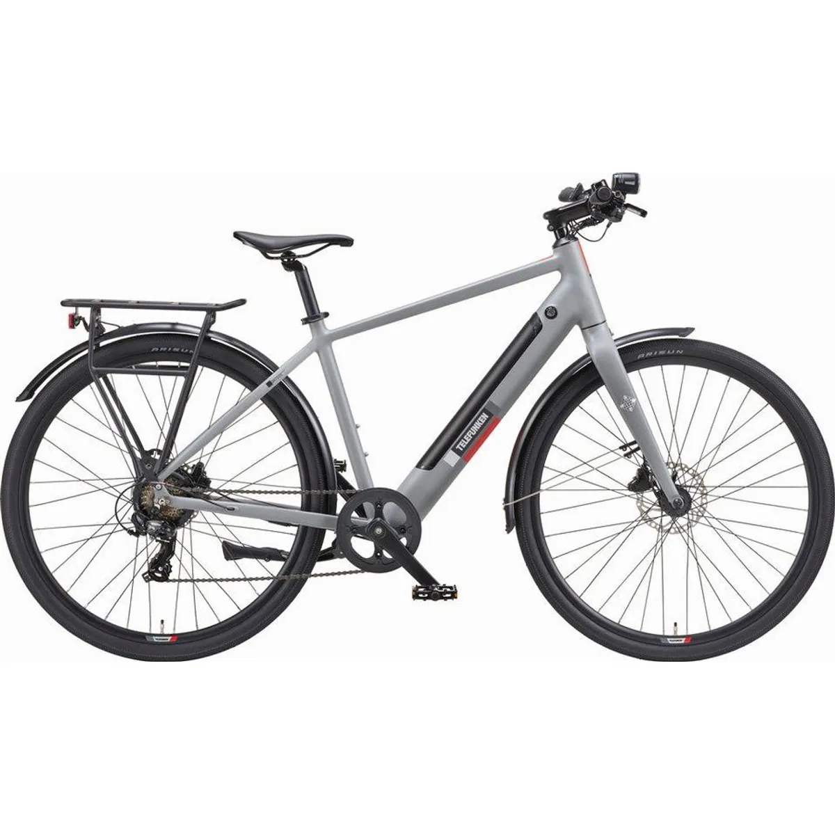 Telefunken E-Bike UH200, 7-Gang Kettenschaltung, leistungsstarker Heckmotor
