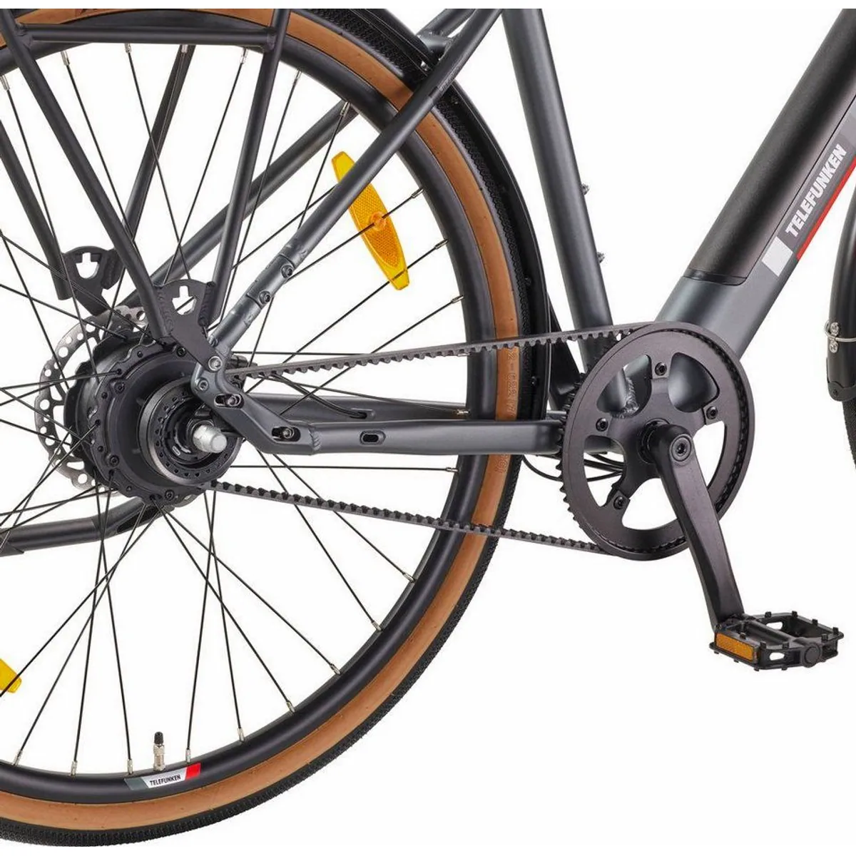 Telefunken E-Bike UH220, 250 W Heckmotor, 2-Gang Automatik — ideal für Stadtfahrten 5
