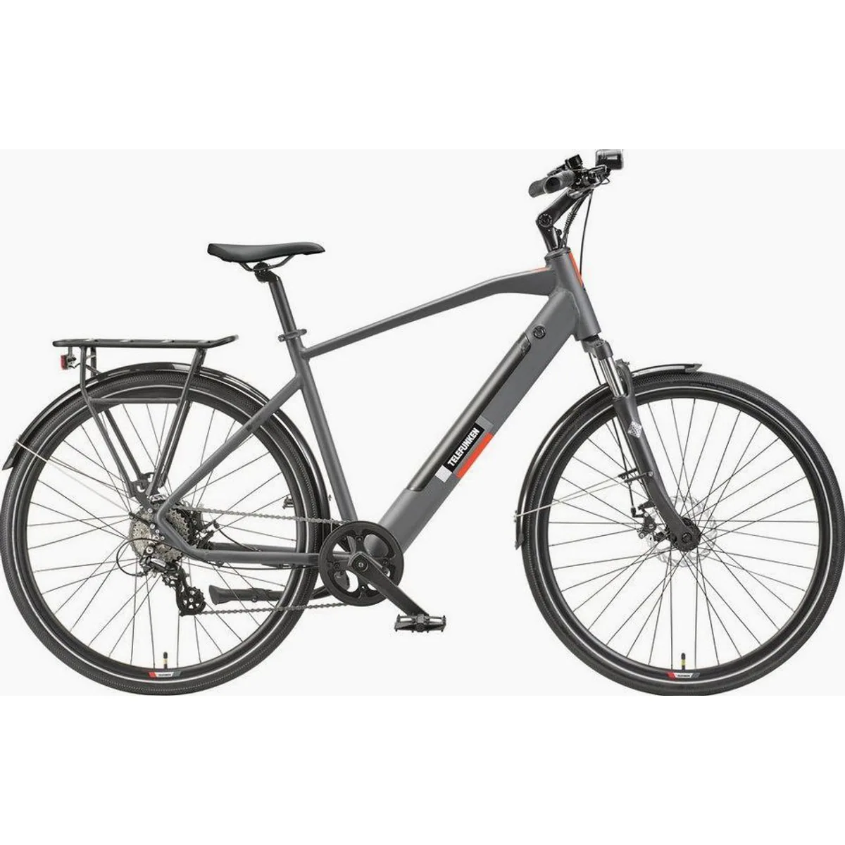 Telefunken E-Bike Trekkingrad Expedition XT490, 250W Heckmotor, 417,6 Wh Akku, Shimano 8-Gang