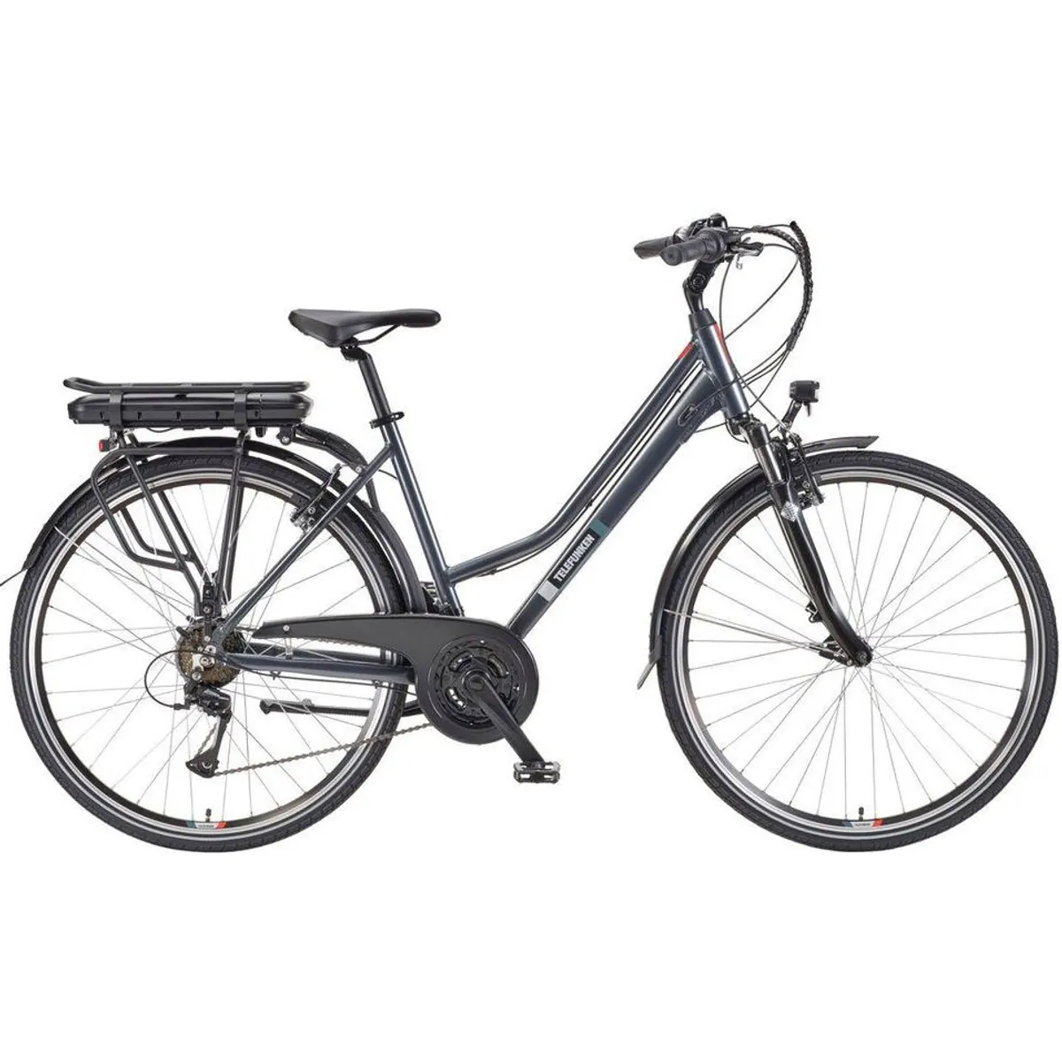Telefunken E-Bike Expedition XT485 Damen, 21 Gang Shimano, 536,5 Wh Akku, sportliches Design