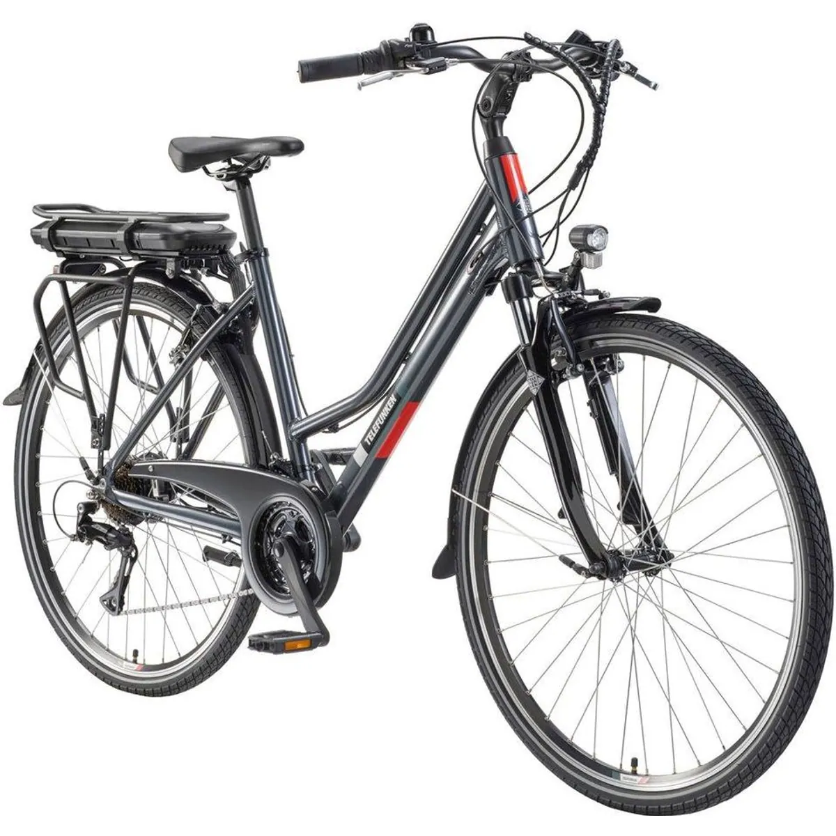Telefunken E-Bike Expedition XT485 Damen, 21 Gang Shimano, 536,5 Wh Akku, sportliches Design 2