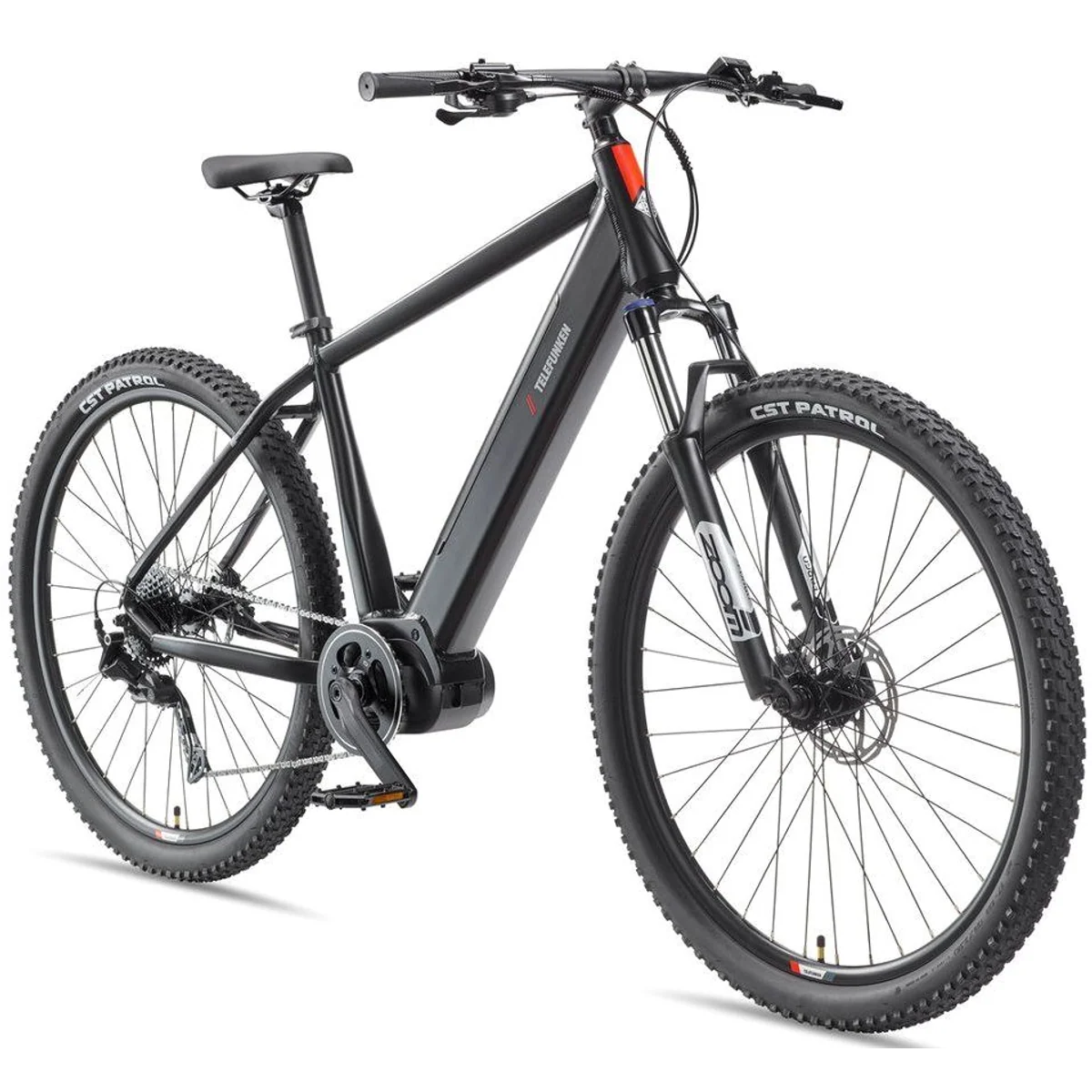 Telefunken MT925 E-Bike Mountainbike, kraftvoller Mittelmotor, 9-Gang Shimano Schaltung, 29 Zoll