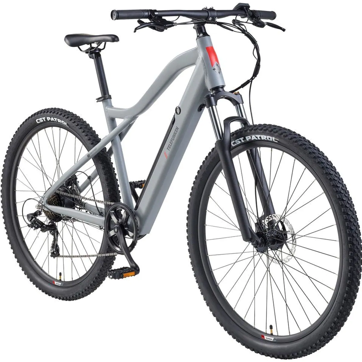 Telefunken MT922 E-Mountainbike, kraftvoller Heckmotor, 29 Zoll Laufräder, 7-Gang Shimano Schaltung