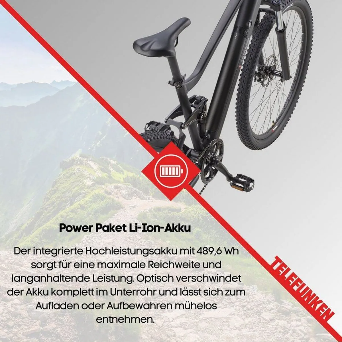 Telefunken Aufsteiger M937 E-Bike, 29 Zoll, 7-Gang Shimano, kraftvoller Heckmotor 5