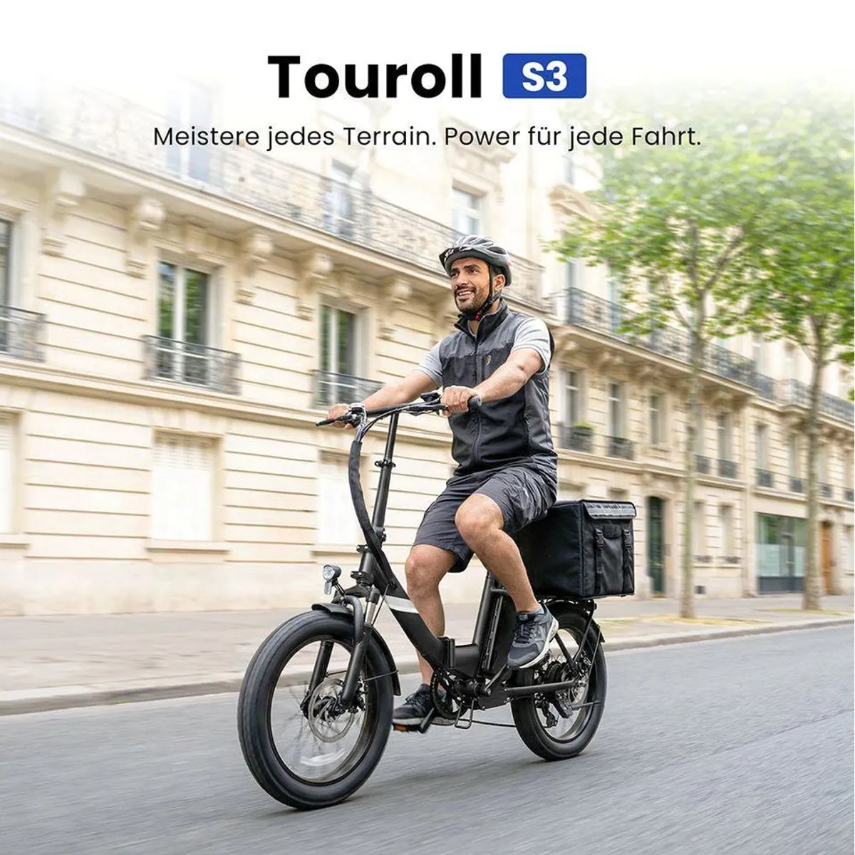 Touroll S3 Elektro-Fatbike 20 Zoll, leistungsstarker Motor, abnehmbarer Akku, klappbar 2