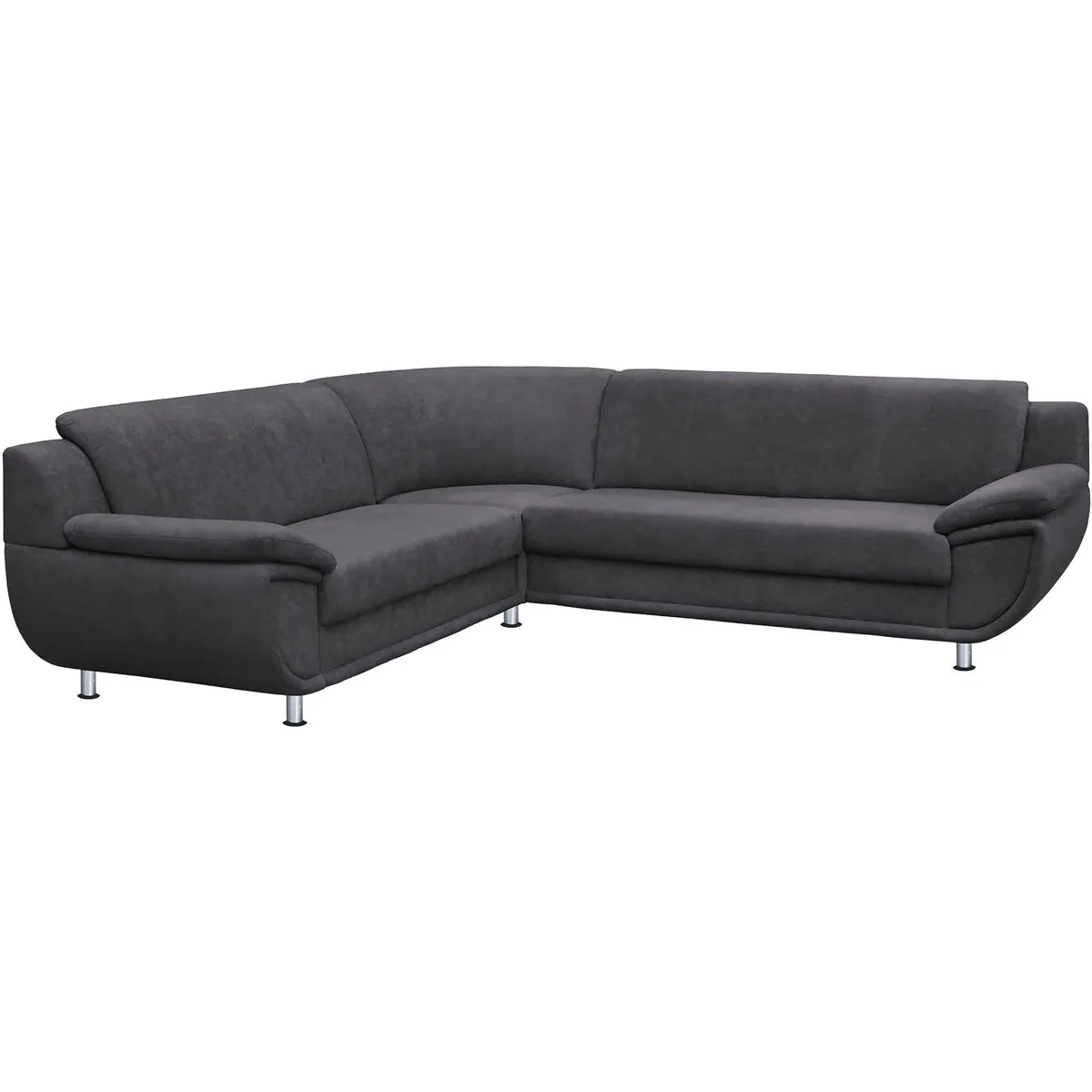 TRENDMANUFAKTUR Ecksofa L-Form, breiten Armlehnen und attraktiven Ziernähten