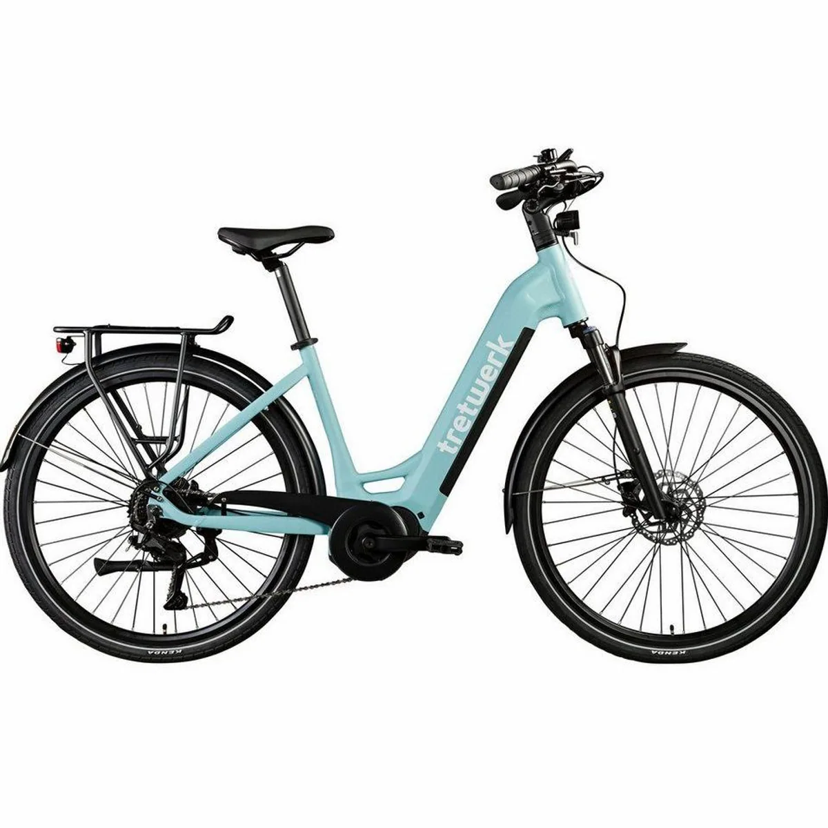 Tretwerk E-Bike Cityrad Amber, 9 Gang Shimano Cues, Mittelmotor, 733 Wh